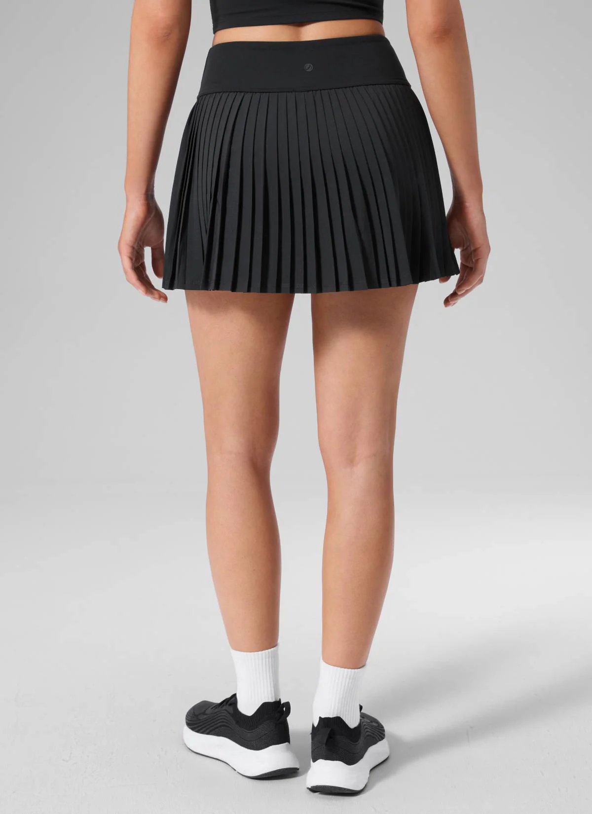 Dual-fabric Pleated Back Mini Tennis Skirt - Image 7