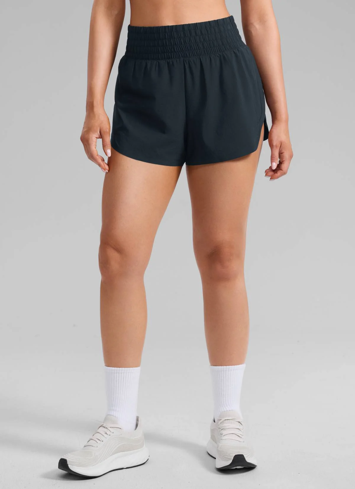 Feathery-Fit Soft High Split Dolphin Shorts 2.5" - Image 26