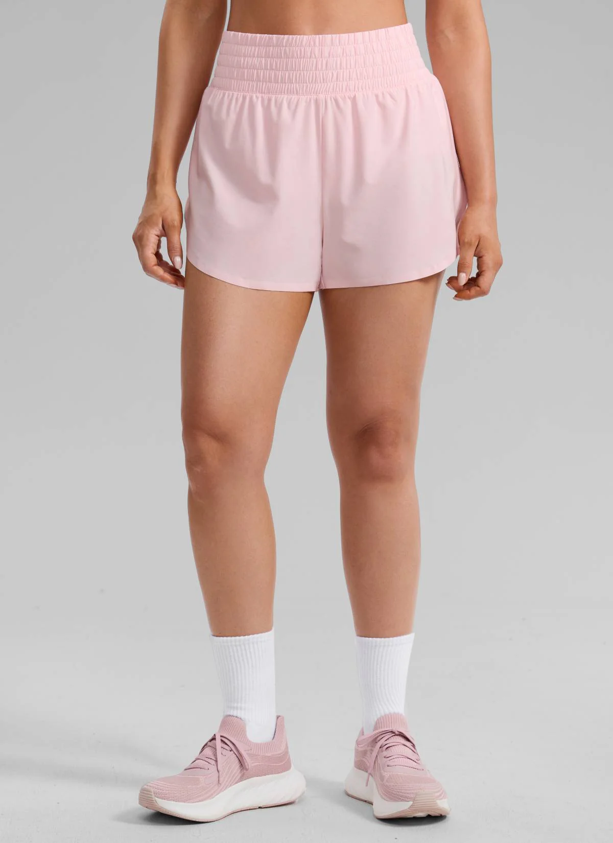 Feathery-Fit Soft High Split Dolphin Shorts 2.5" - Image 5
