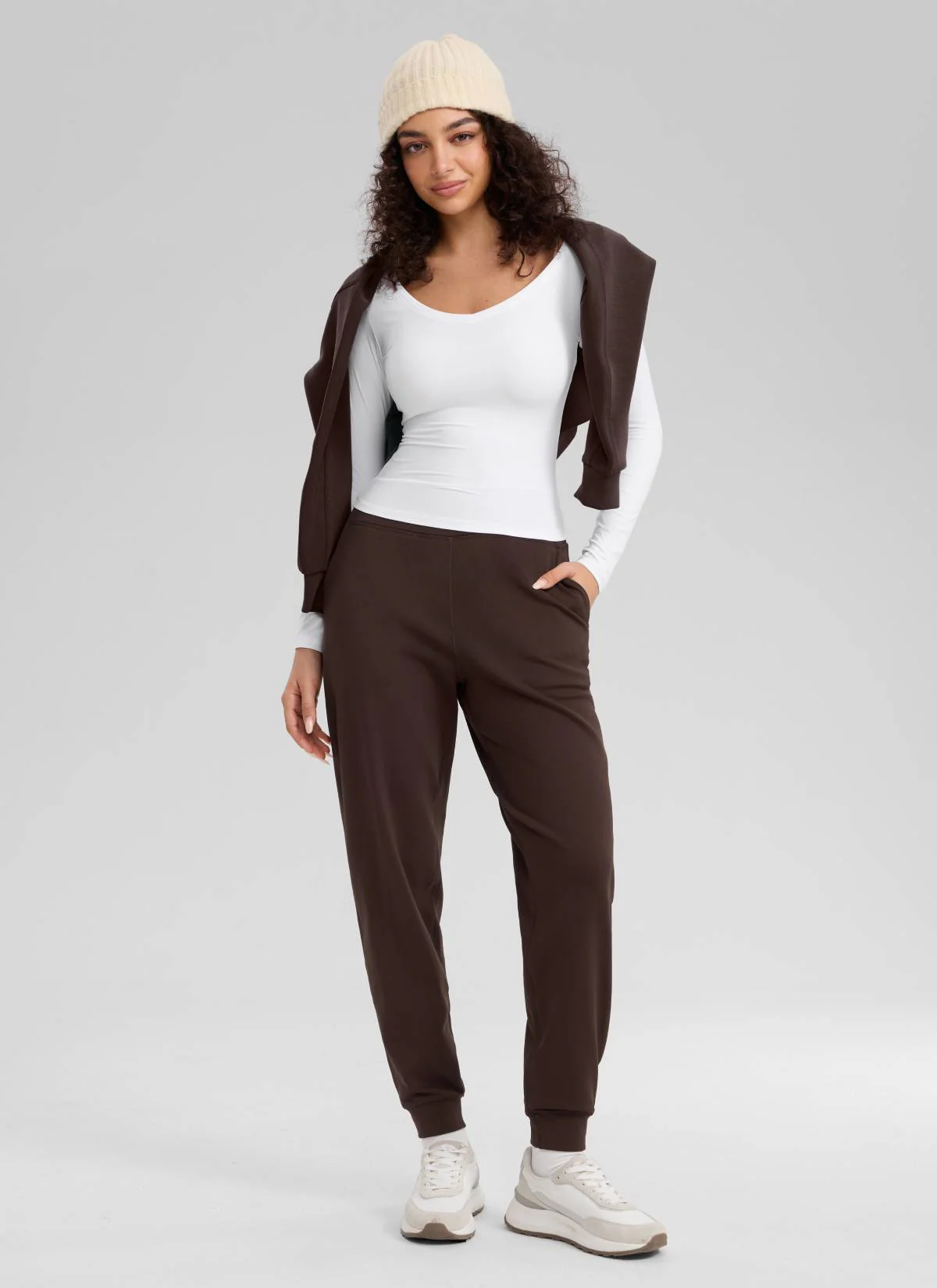 Matte Thermal Fleece Lined Jogger 27.5" - Image 10
