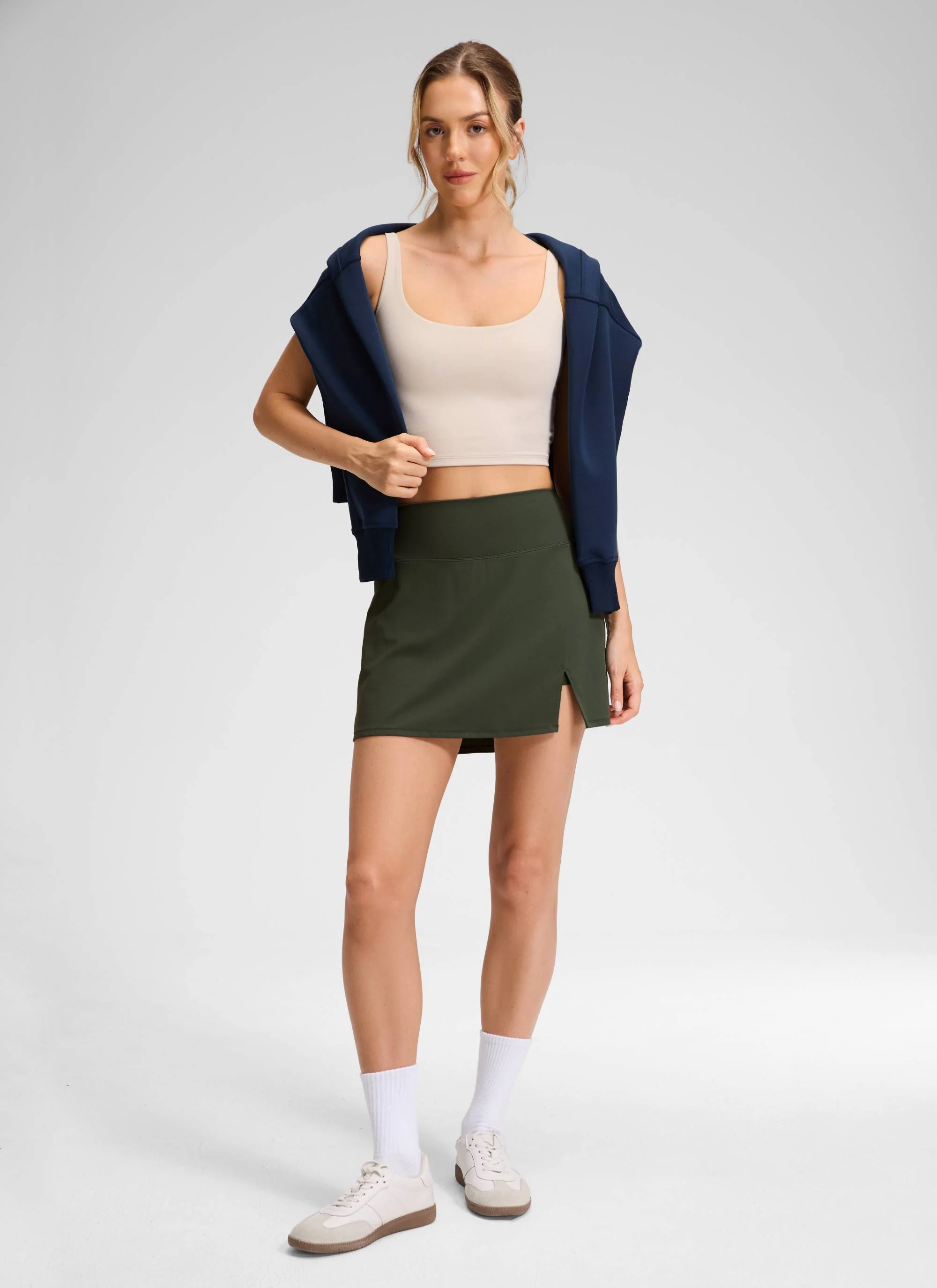 Front Slit High Rise Mini Golf Skirt 14.5’’ - Image 43
