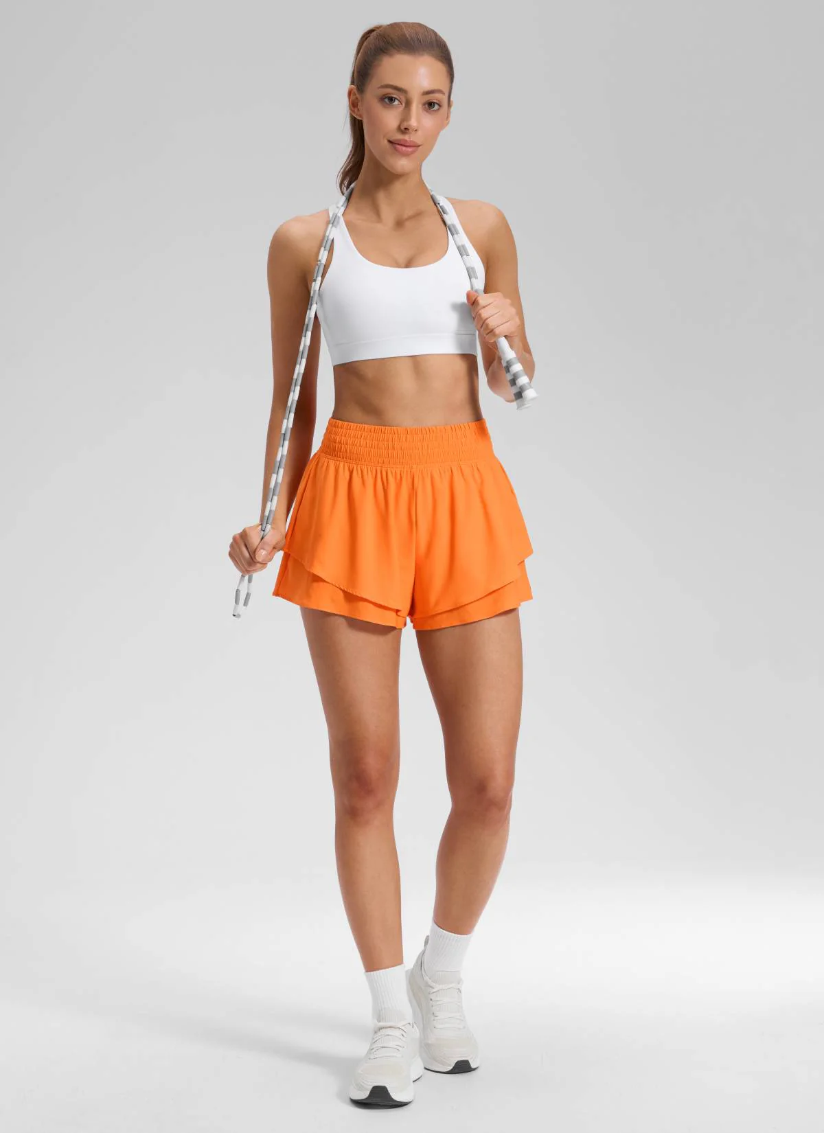 Feathery-Fit Drapey Flowy Shorts 2.5" - Image 26
