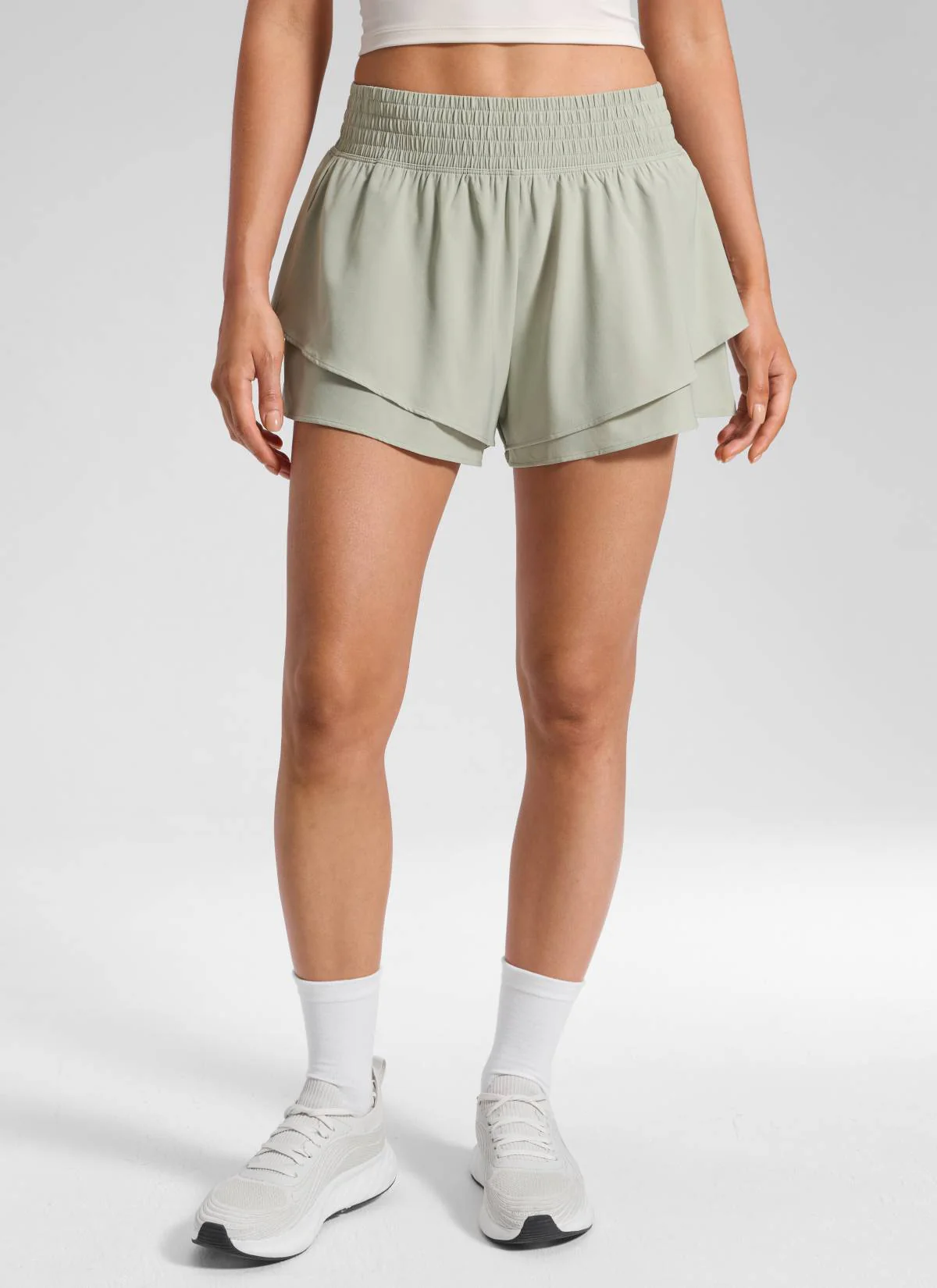 Feathery-Fit Drapey Flowy Shorts 2.5" - Image 29