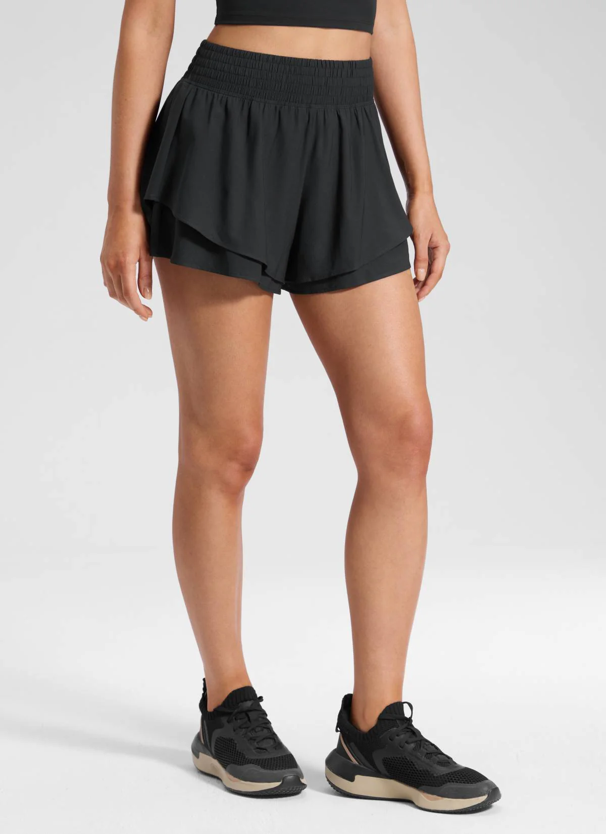 Feathery-Fit Drapey Flowy Shorts 2.5" - Image 5