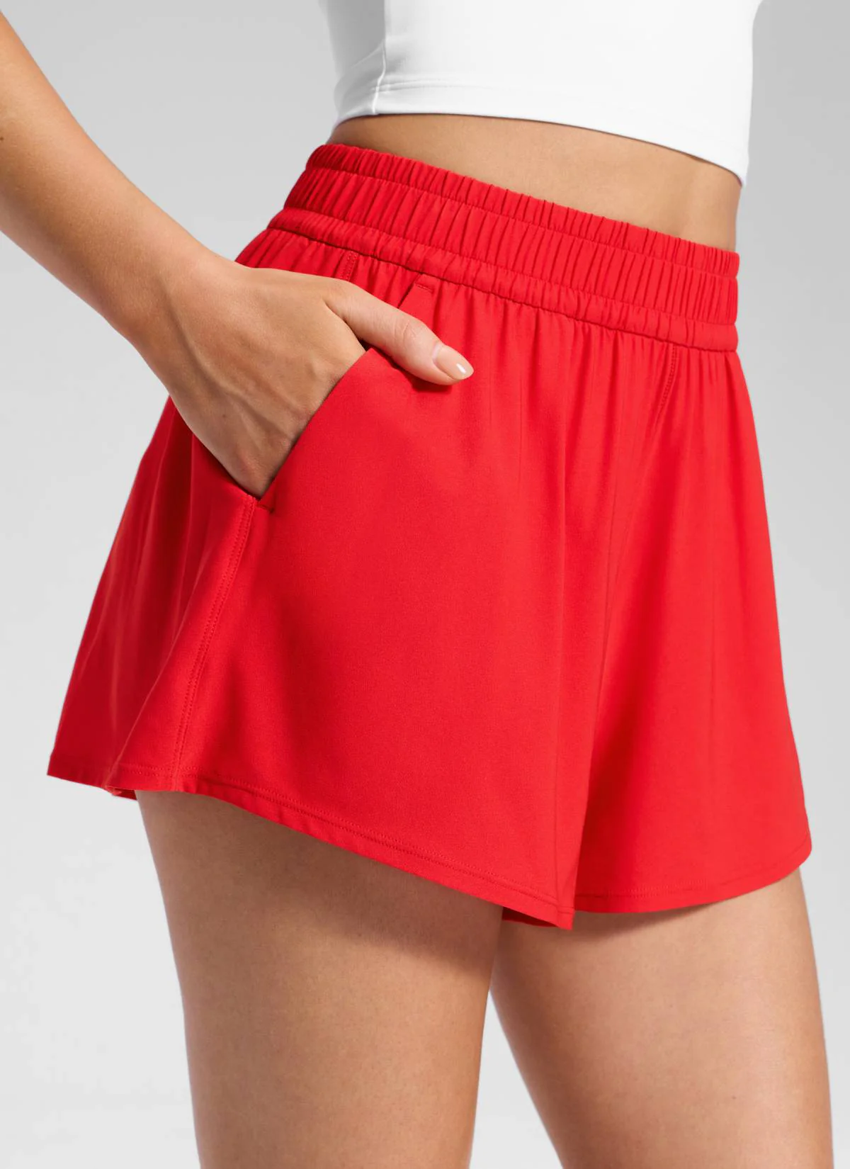 Feathery-Fit Drapey Relaxed Fit Shorts 2.5" - Image 17