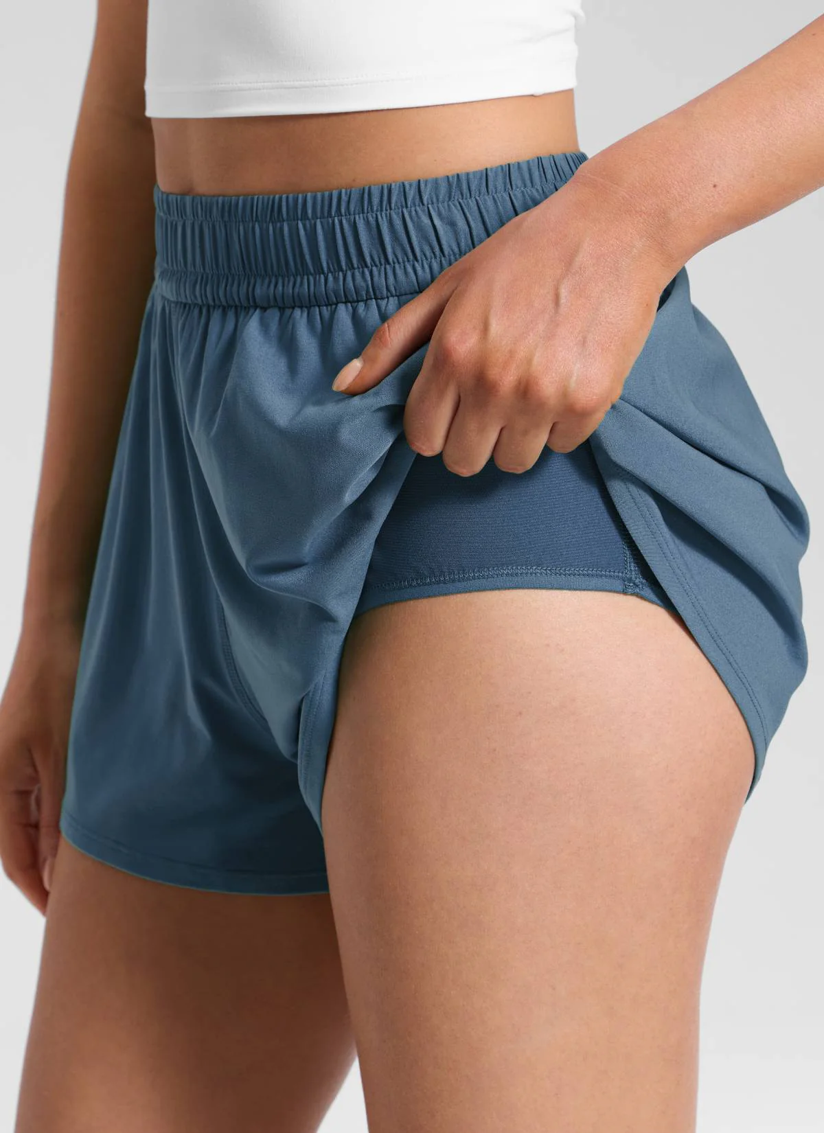 Feathery-Fit Drapey Relaxed Fit Shorts 2.5" - Image 21