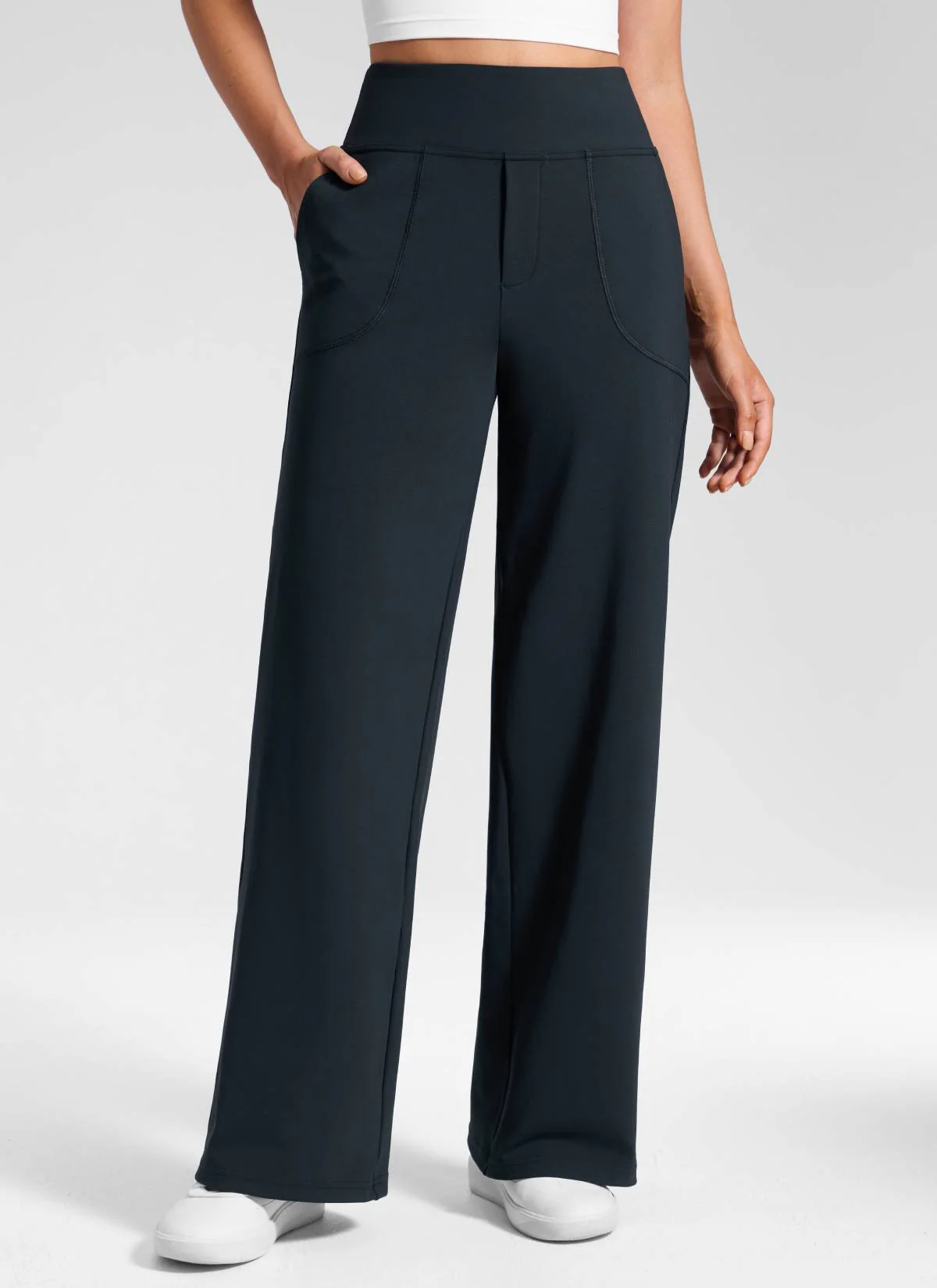 Wide Leg Faux Fly Pocket Pant 30" - Image 11