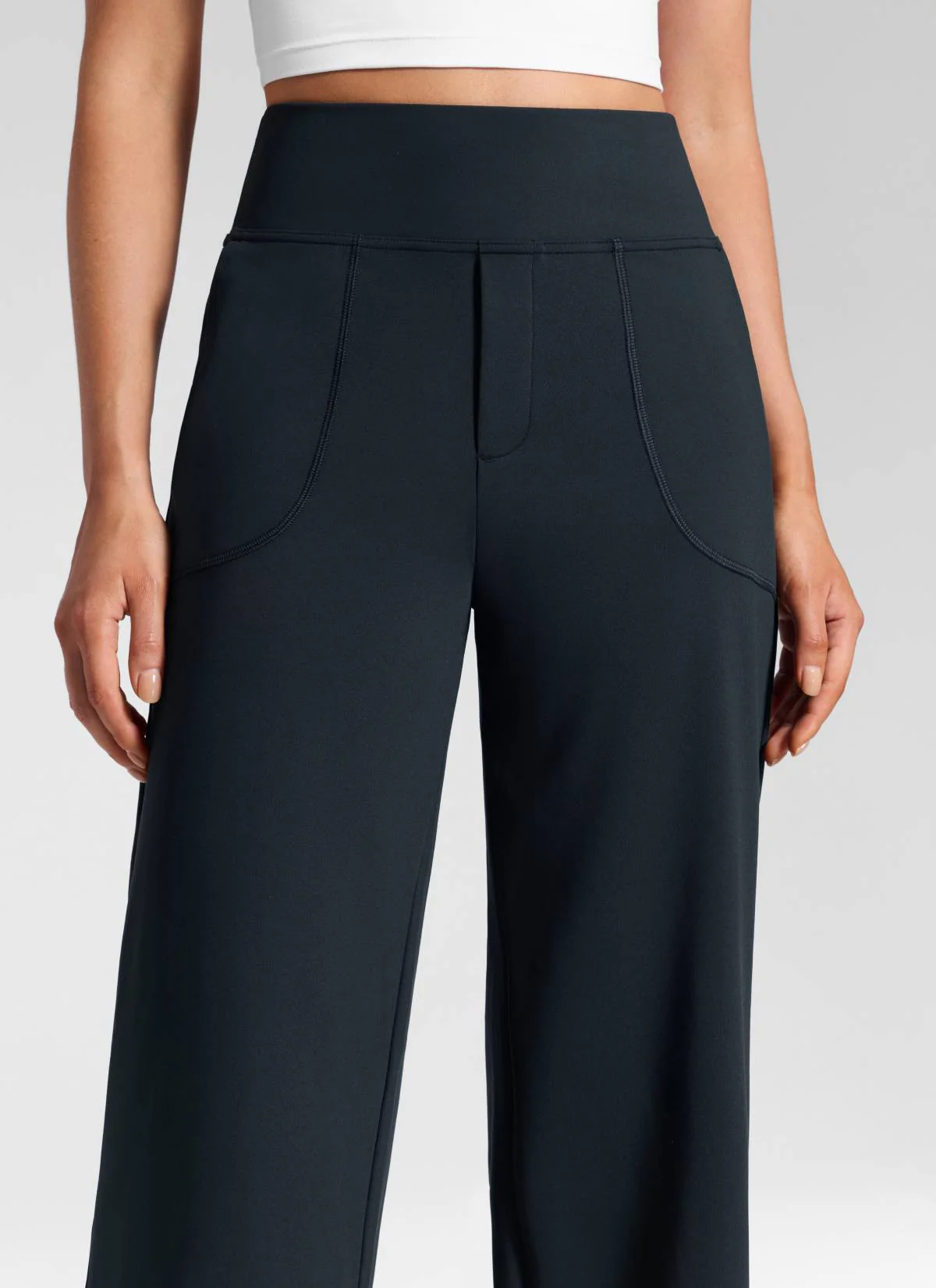 Wide Leg Faux Fly Pocket Pant 30" - Image 14