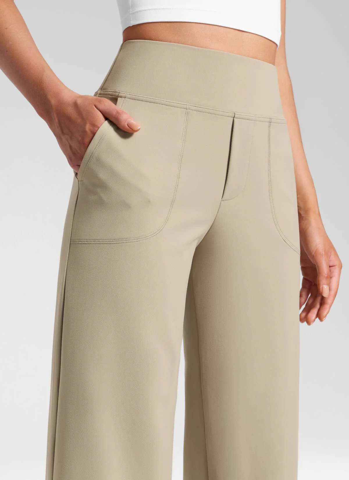 Wide Leg Faux Fly Pocket Pant 30" - Image 19