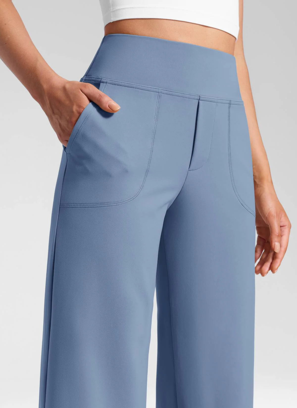 Wide Leg Faux Fly Pocket Pant 30" - Image 23