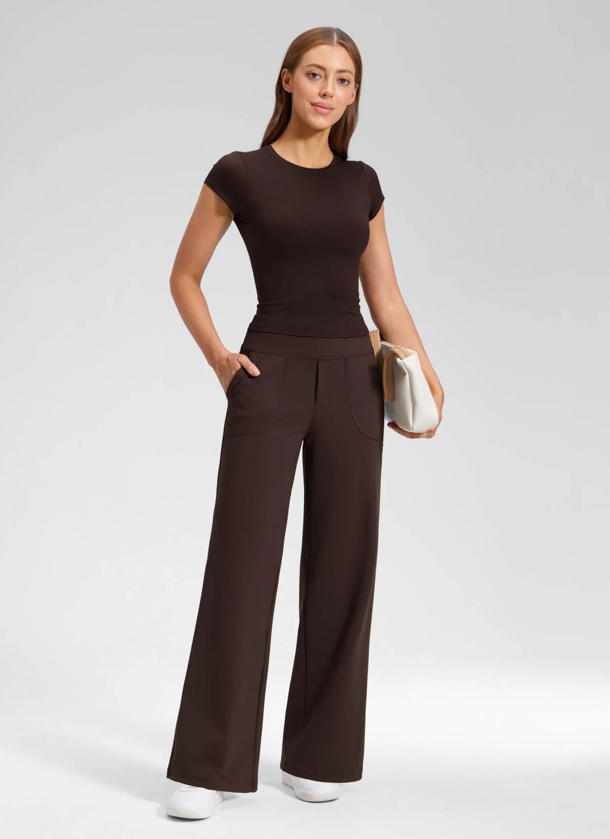 Wide Leg Faux Fly Pocket Pant 30" - Image 3