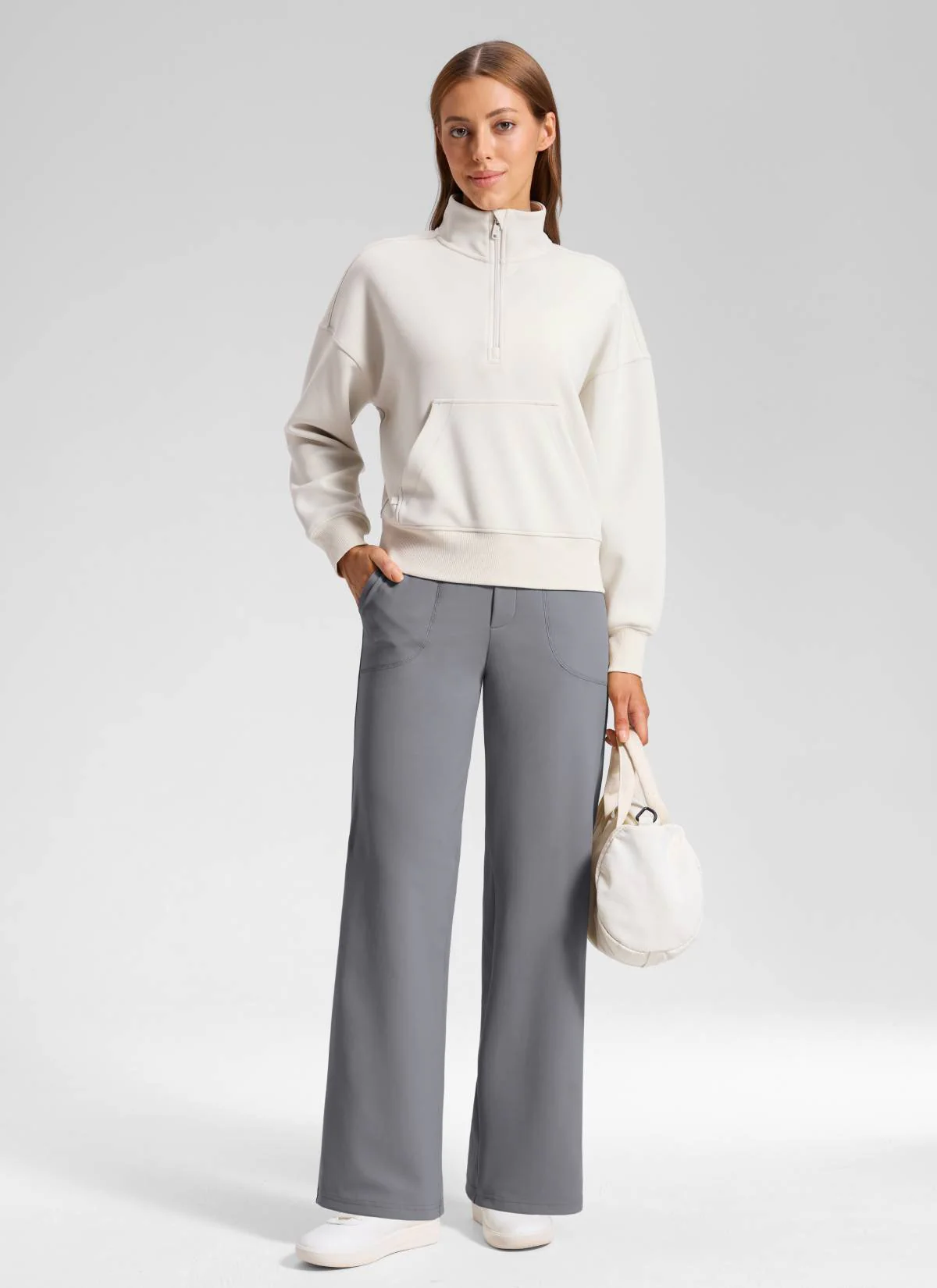 Wide Leg Faux Fly Pocket Pant 30" - Image 32