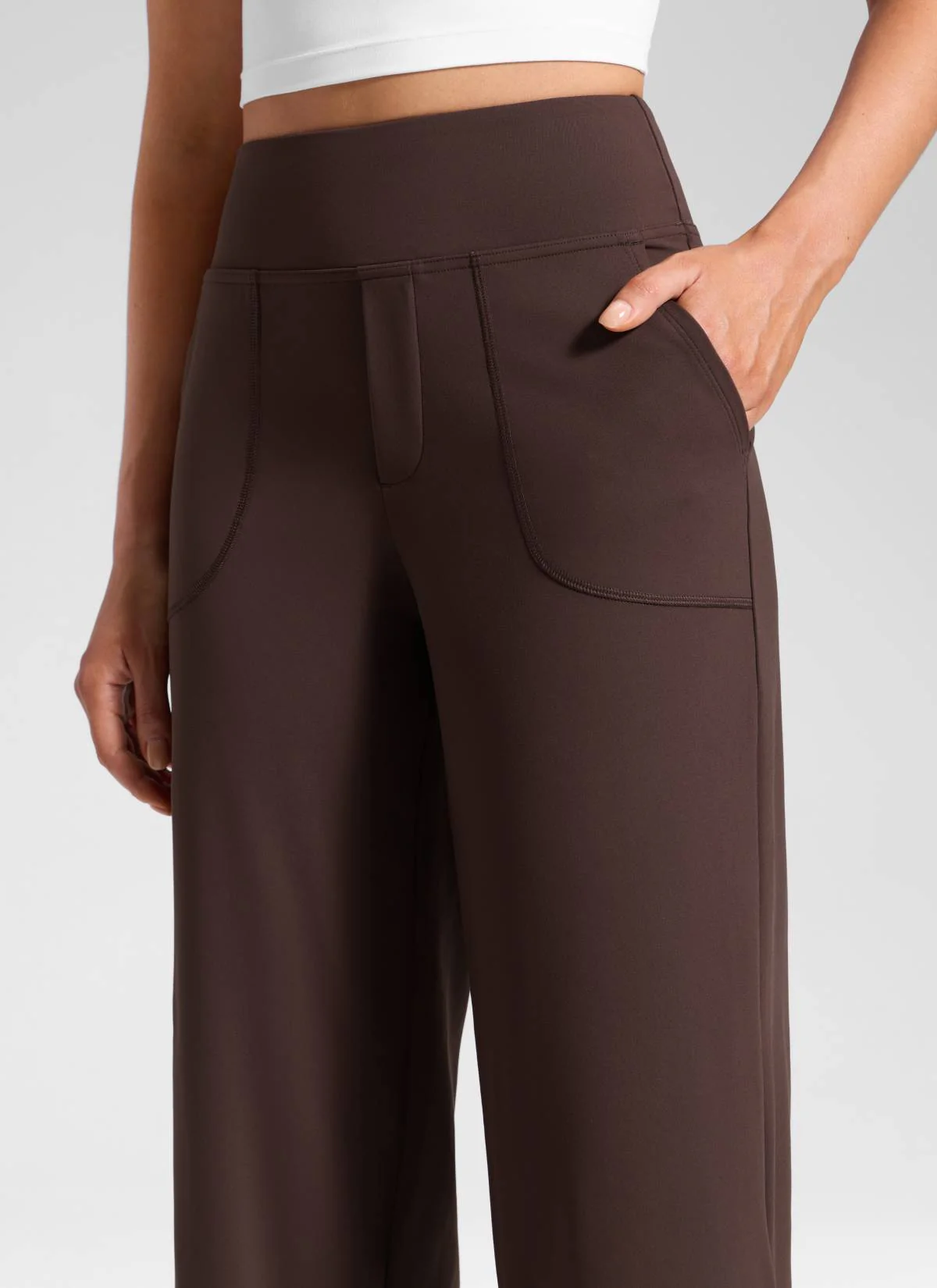Wide Leg Faux Fly Pocket Pant 30" - Image 4