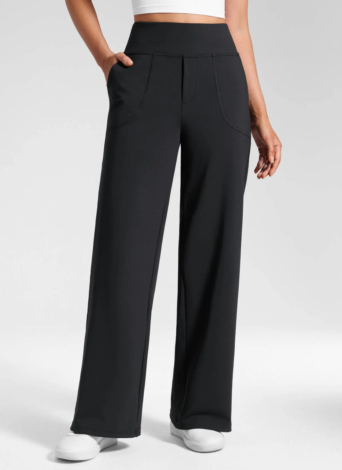Wide Leg Faux Fly Pocket Pant 30" - Image 6