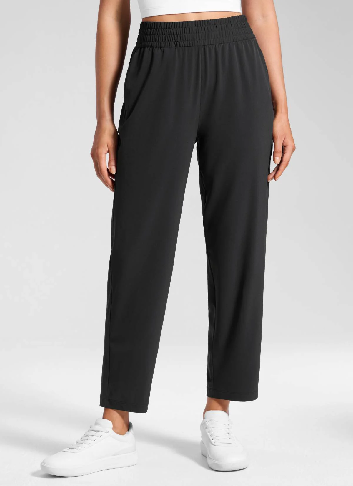 Feathery-Fit Drapey Tapered Ankle Pant 27" - Image 6