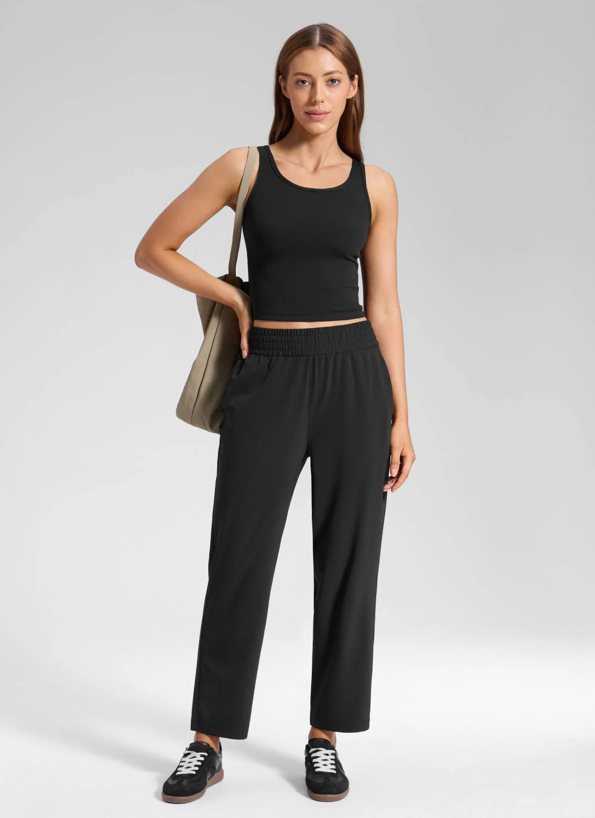Feathery-Fit Drapey Tapered Ankle Pant 27" - Image 8
