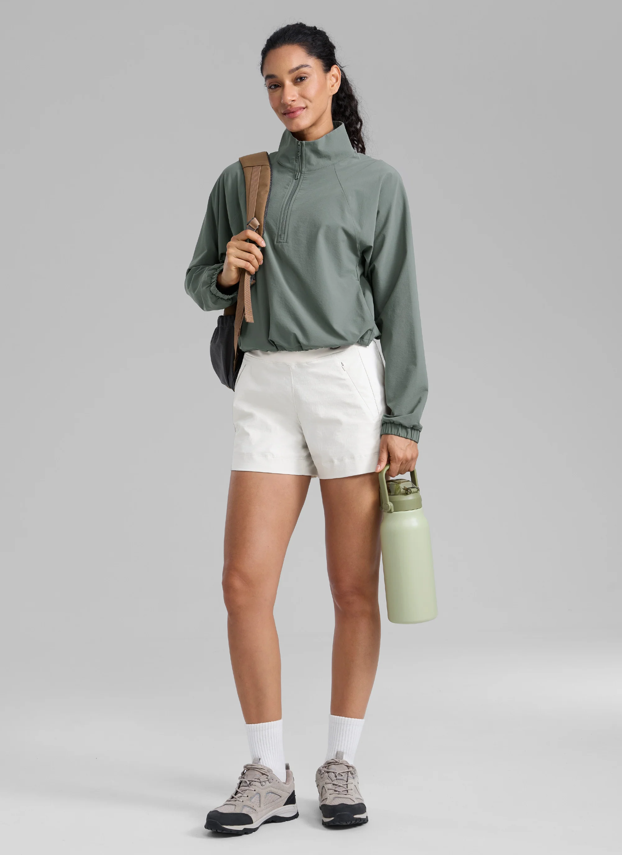Ripstop Zip Pocket Mid Rise Shorts 4'' - Image 3