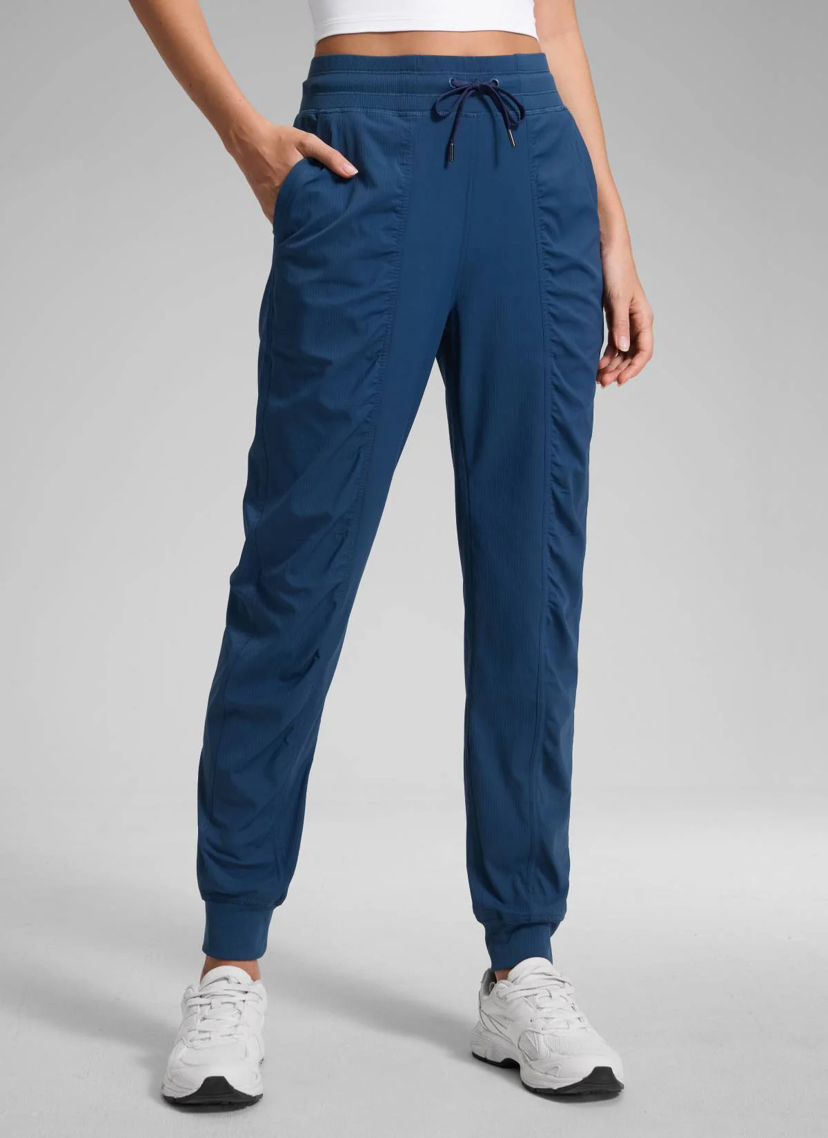 Striped Ruched Pocket Jogger 28'' - Image 28