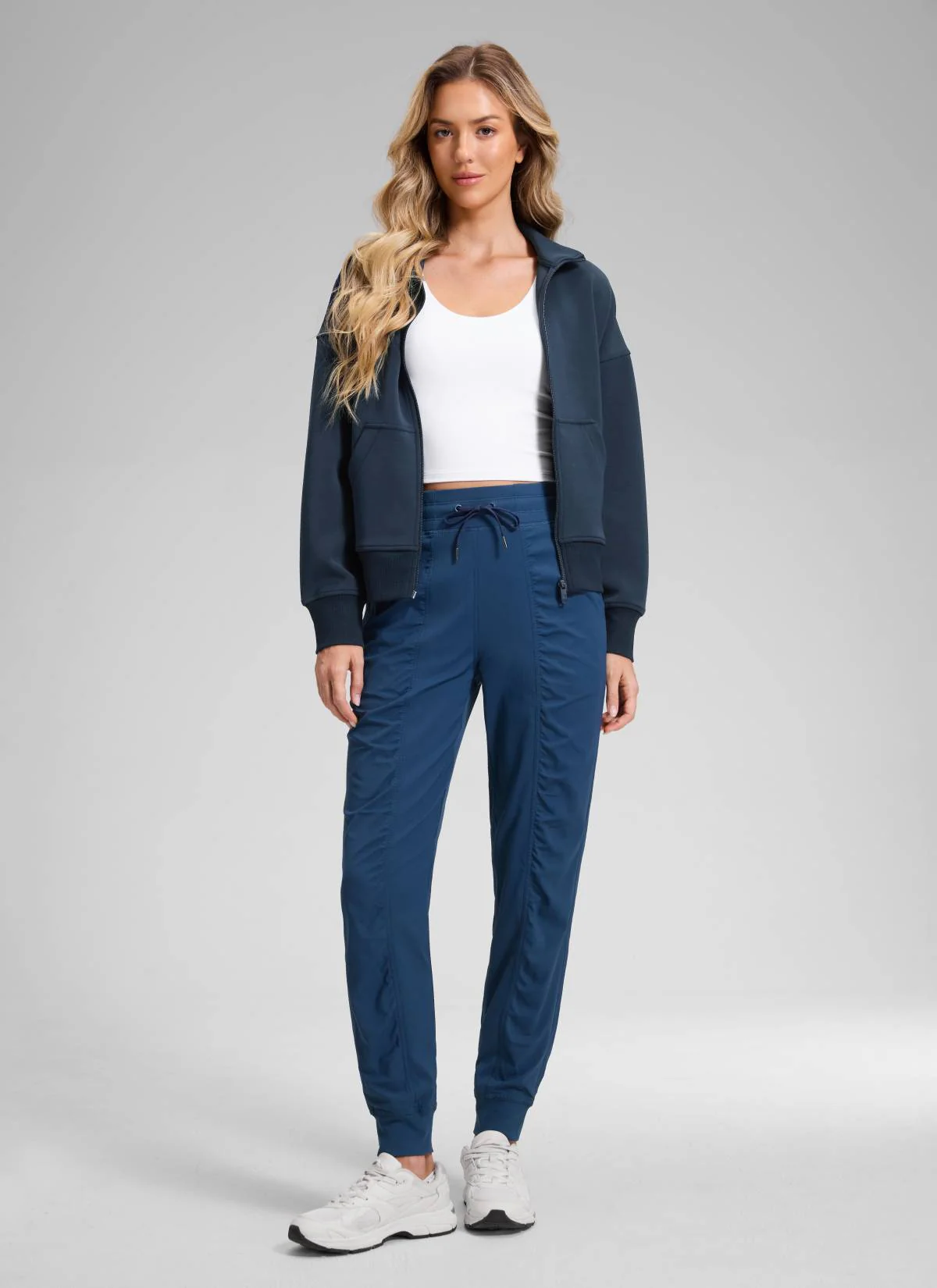 Striped Ruched Pocket Jogger 28'' - Image 30