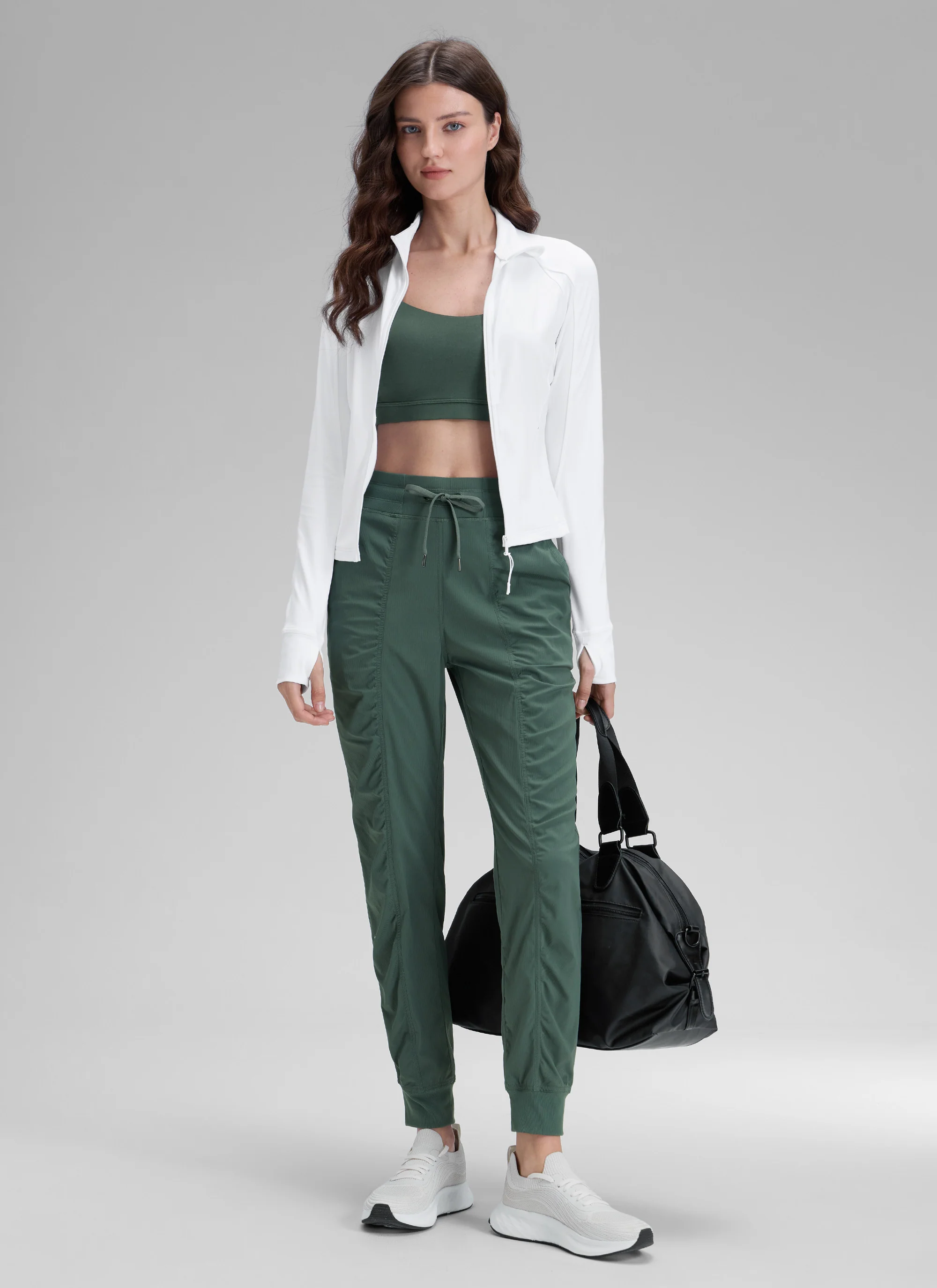 Striped Ruched Pocket Jogger 28'' - Image 38
