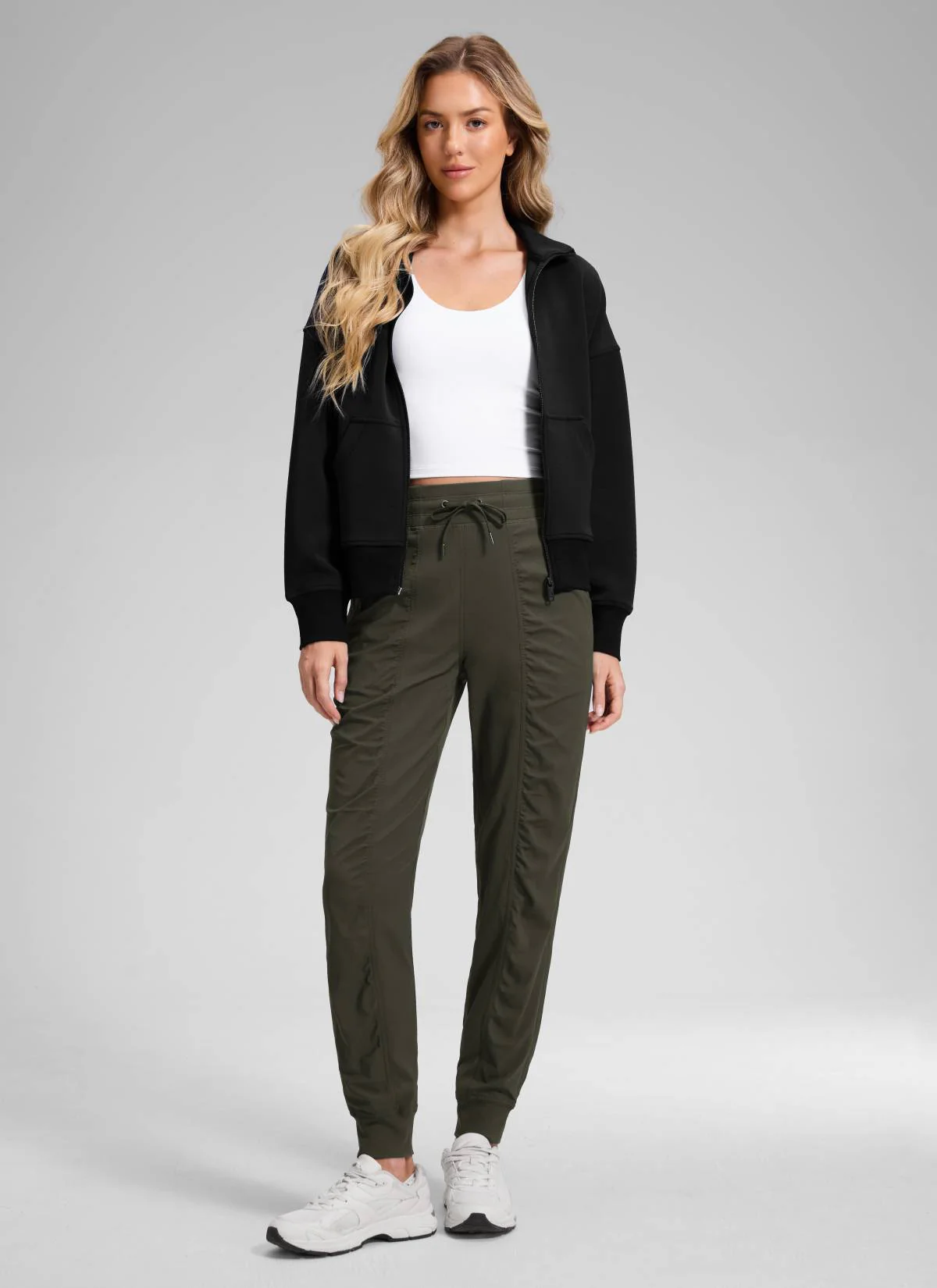 Striped Ruched Pocket Jogger 28'' - Image 10