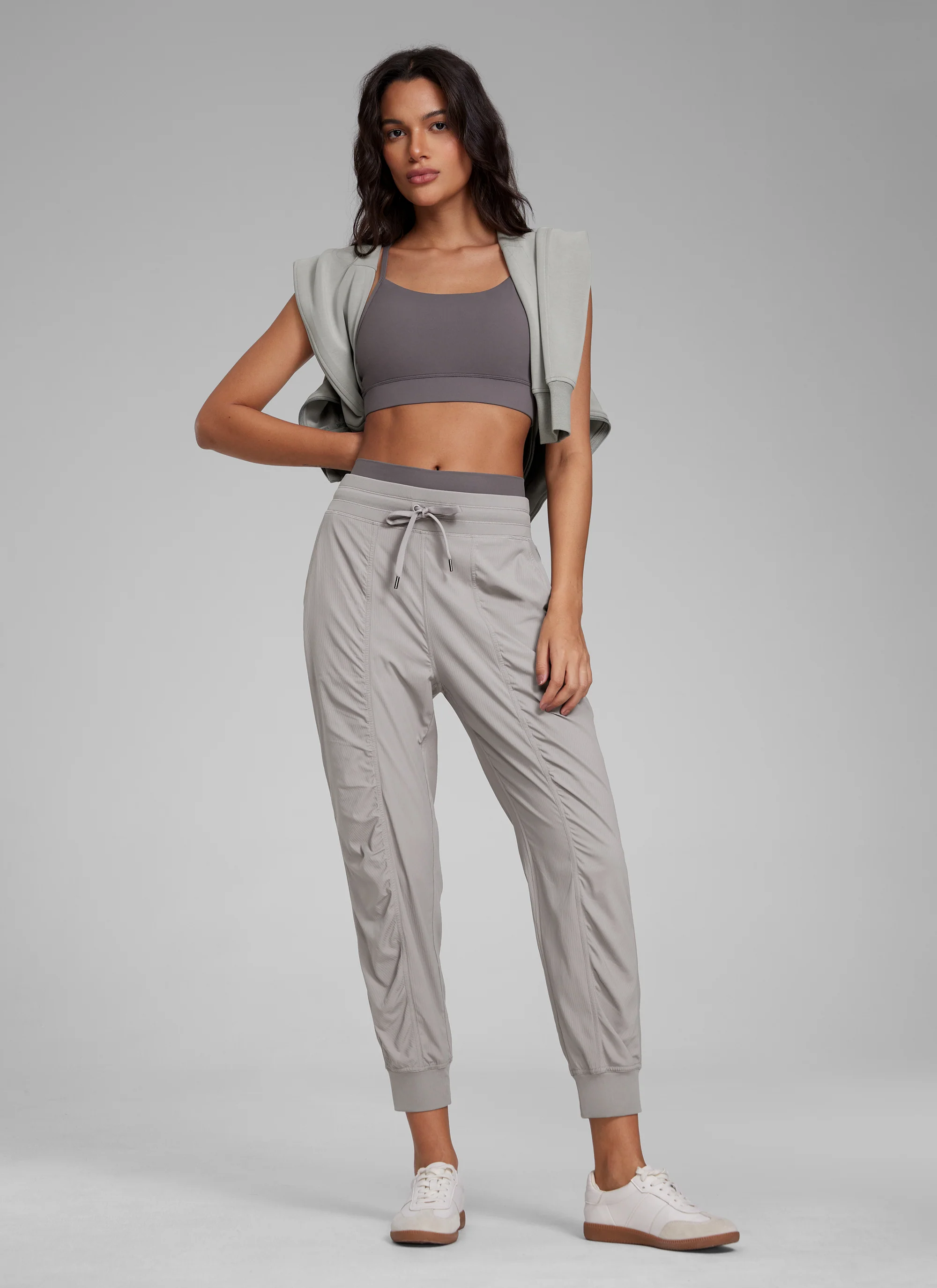 Striped Ruched Pocket Jogger 26'' - Image 18