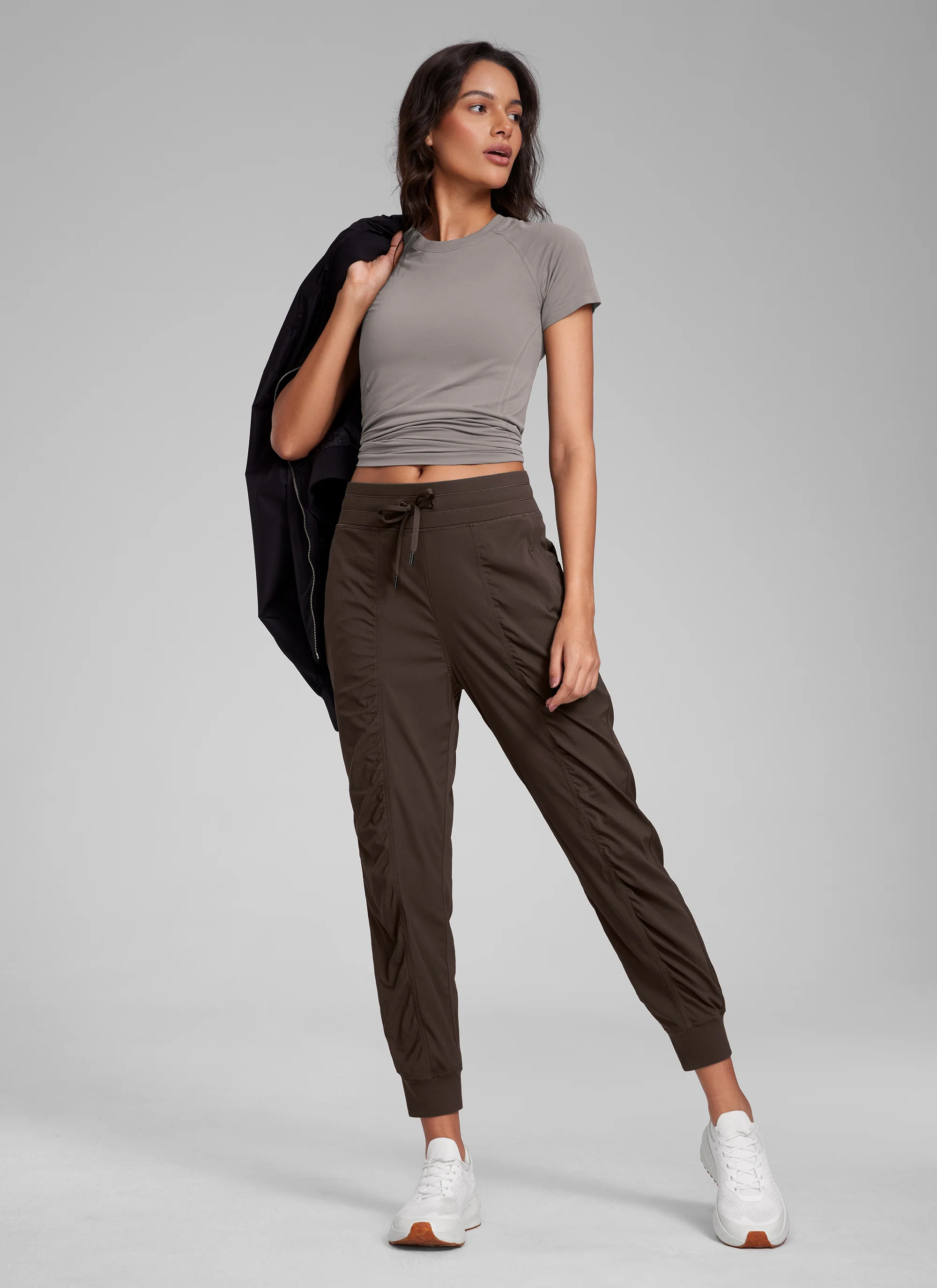 Striped Ruched Pocket Jogger 26'' - Image 22
