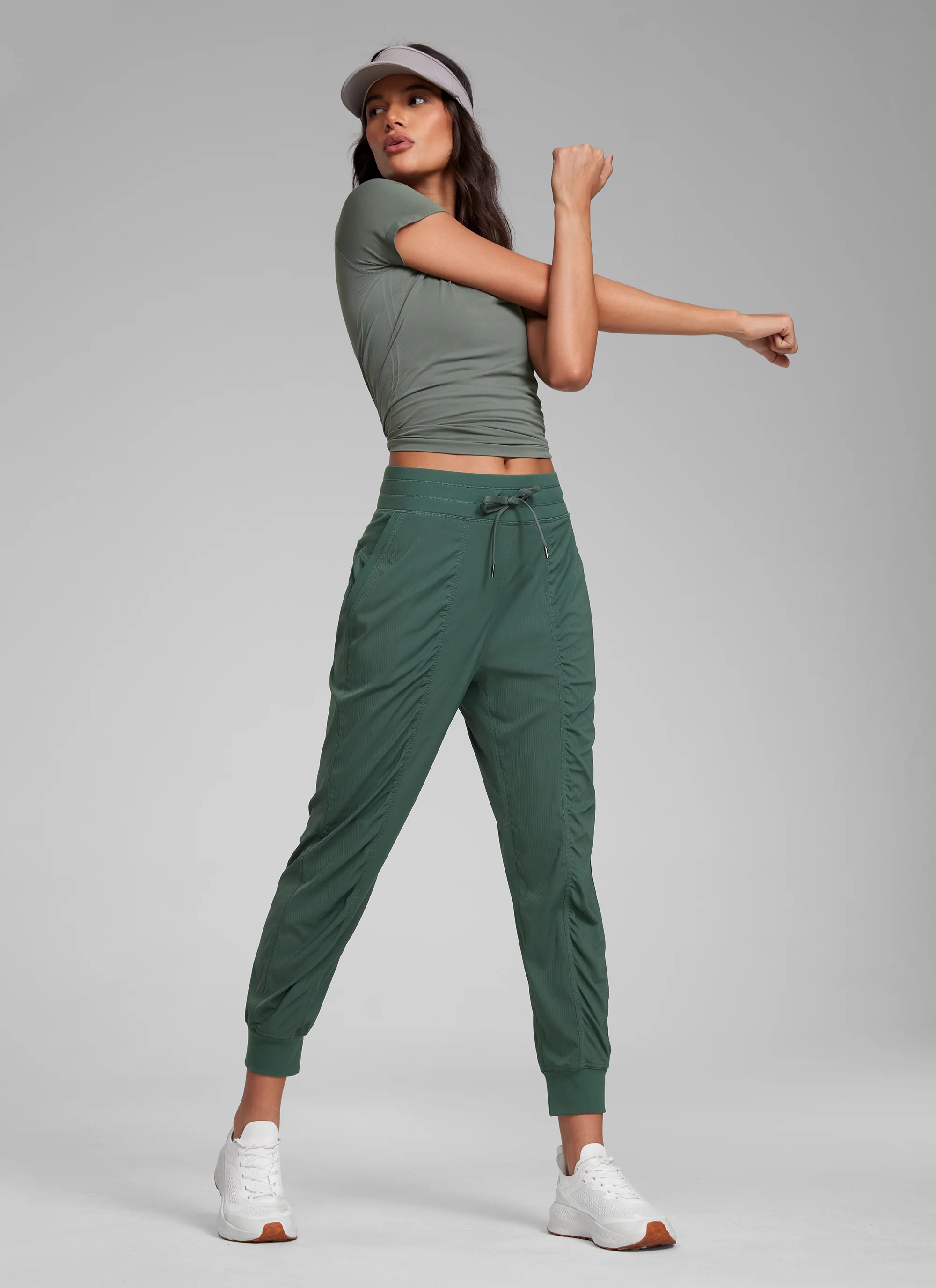 Striped Ruched Pocket Jogger 26'' - Image 26