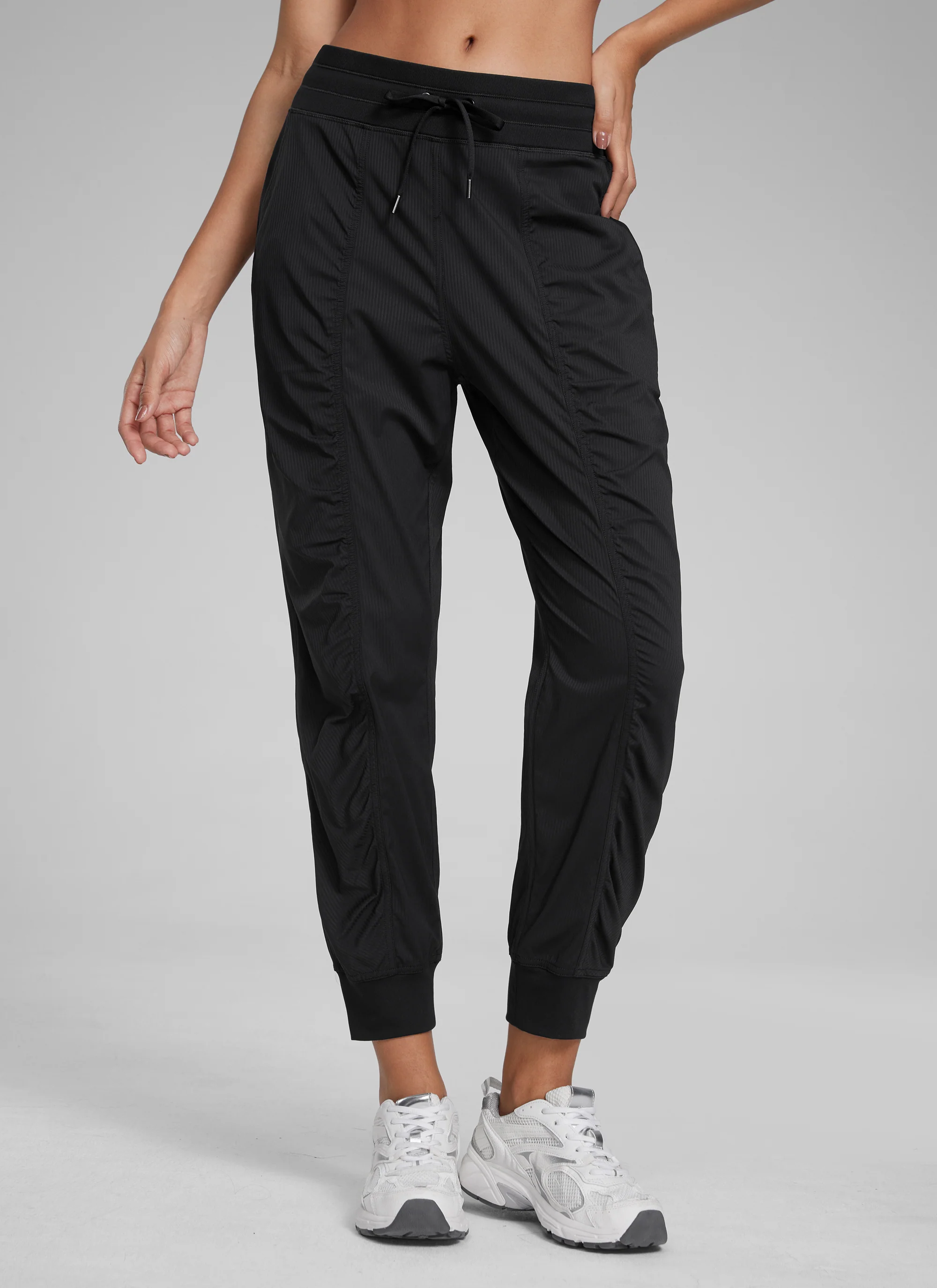 Striped Ruched Pocket Jogger 26'' - Image 5