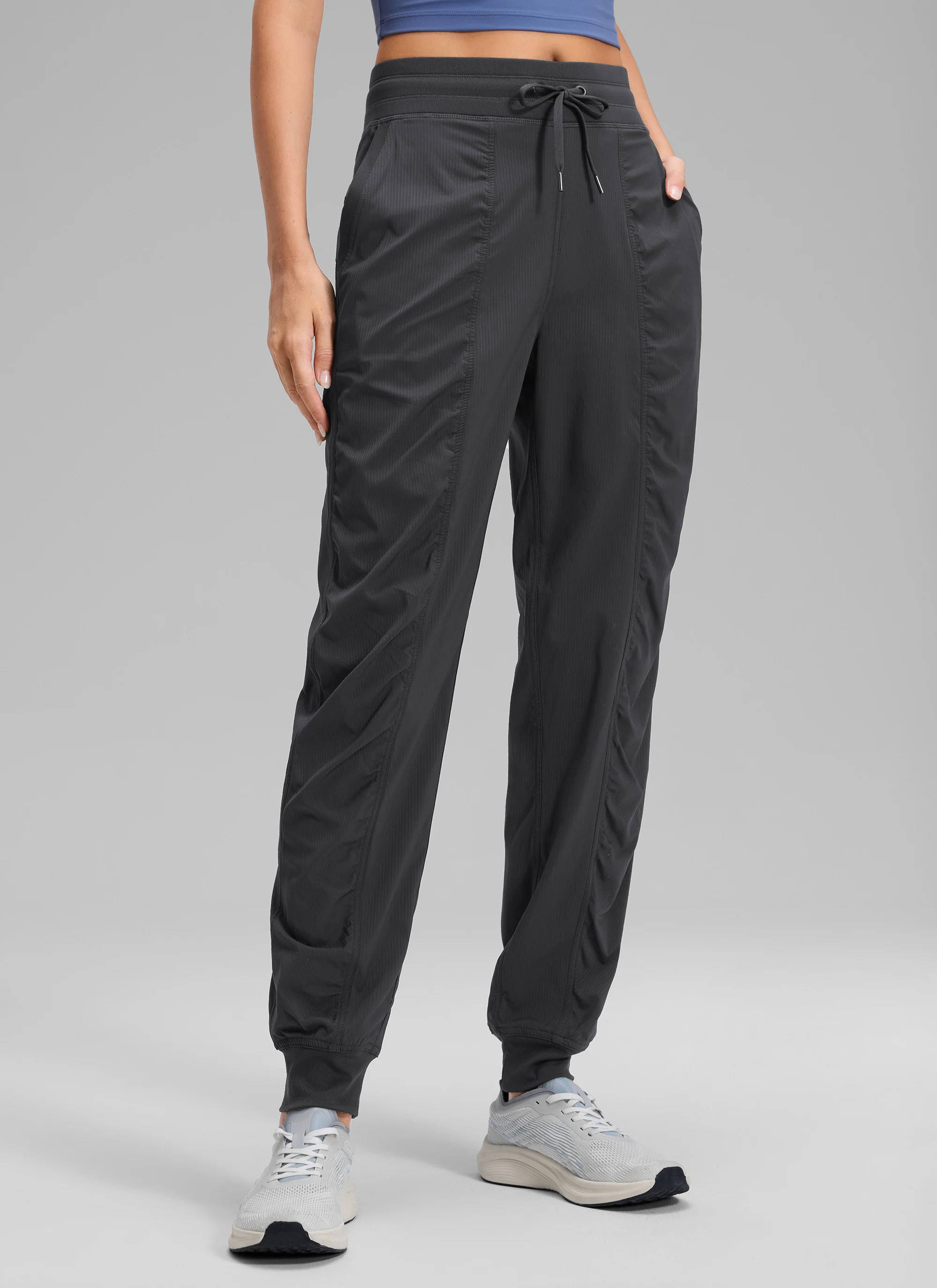 Striped Ruched Pocket Jogger 30'' - Image 10