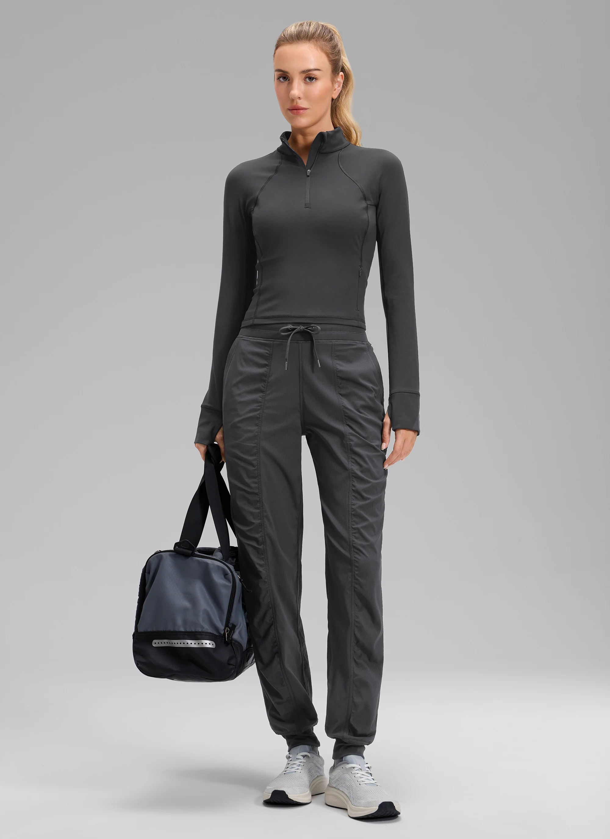 Striped Ruched Pocket Jogger 30'' - Image 12