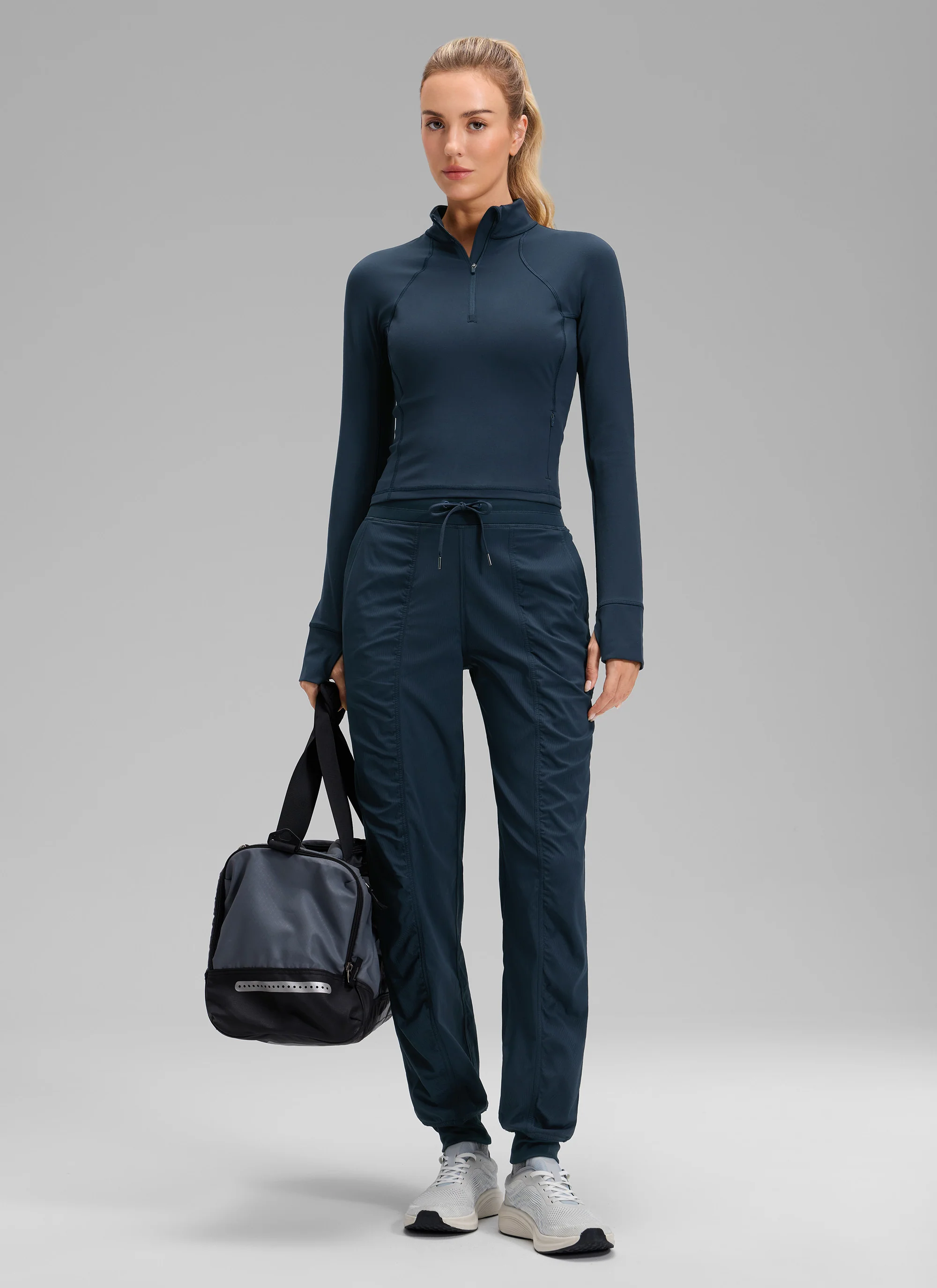 Striped Ruched Pocket Jogger 30'' - Image 3