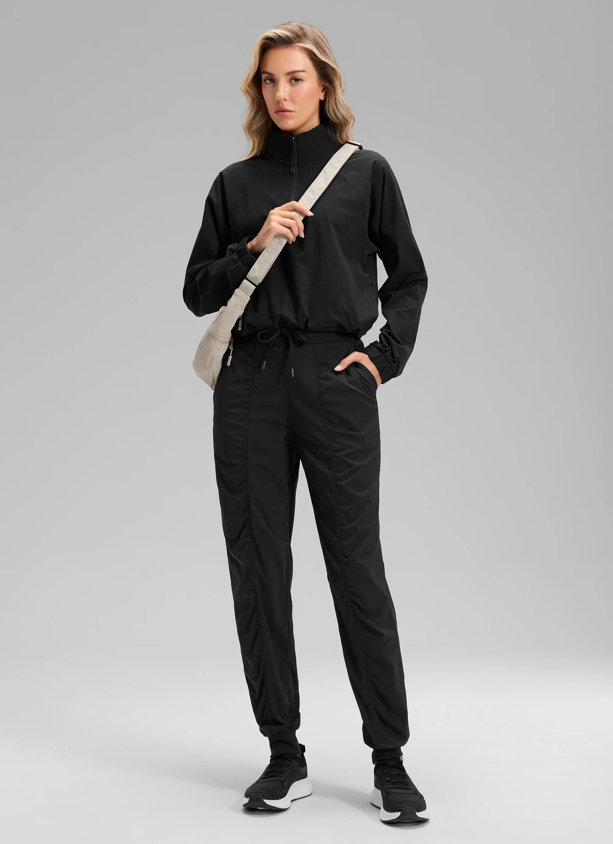 Striped Ruched Pocket Jogger 30'' - Image 7