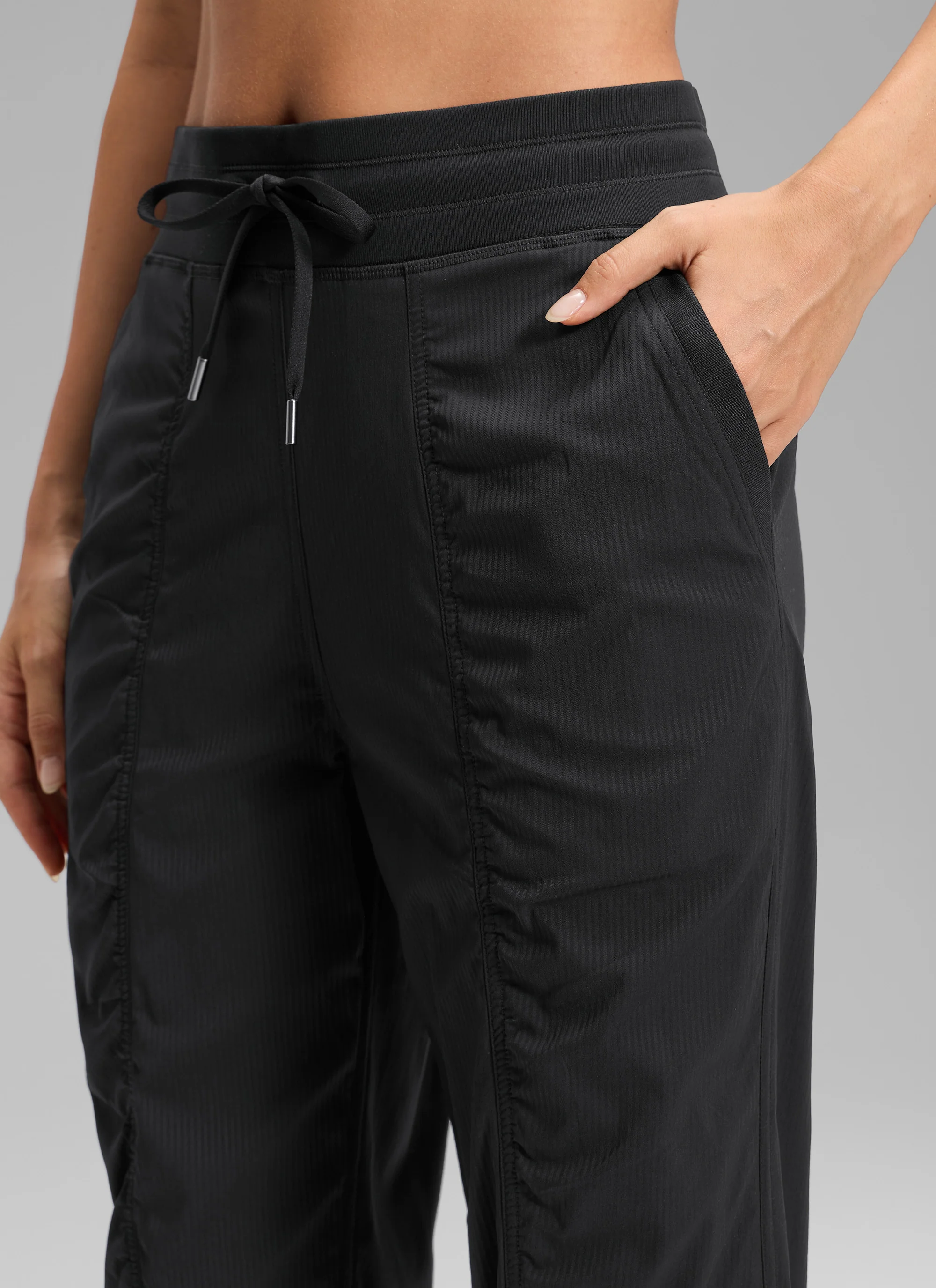 Striped Ruched Pocket Jogger 30'' - Image 9