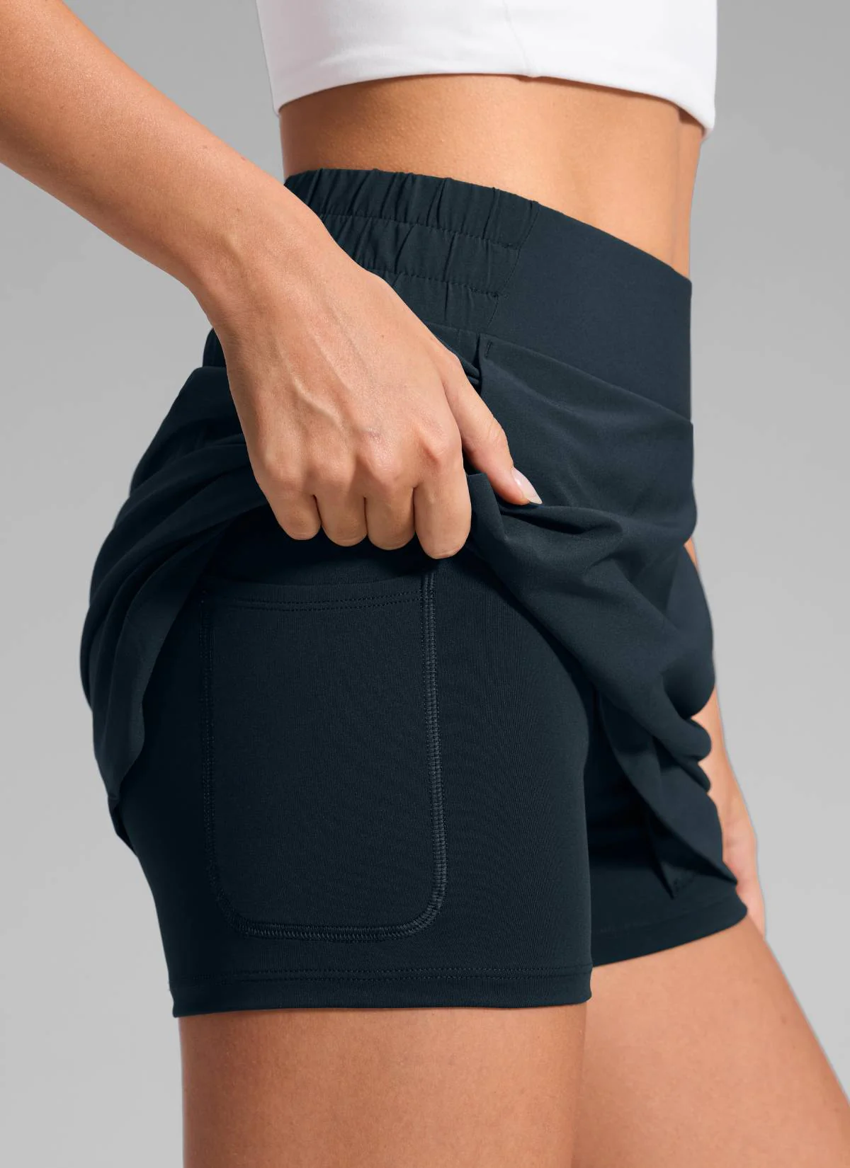 Feathery-Fit Soft Pocket High Rise Skirt 15'' - Image 15