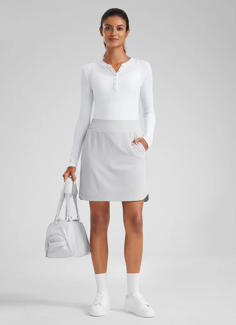 Feathery-Fit Soft A Line Pocket Skirt 18'' - Image 18