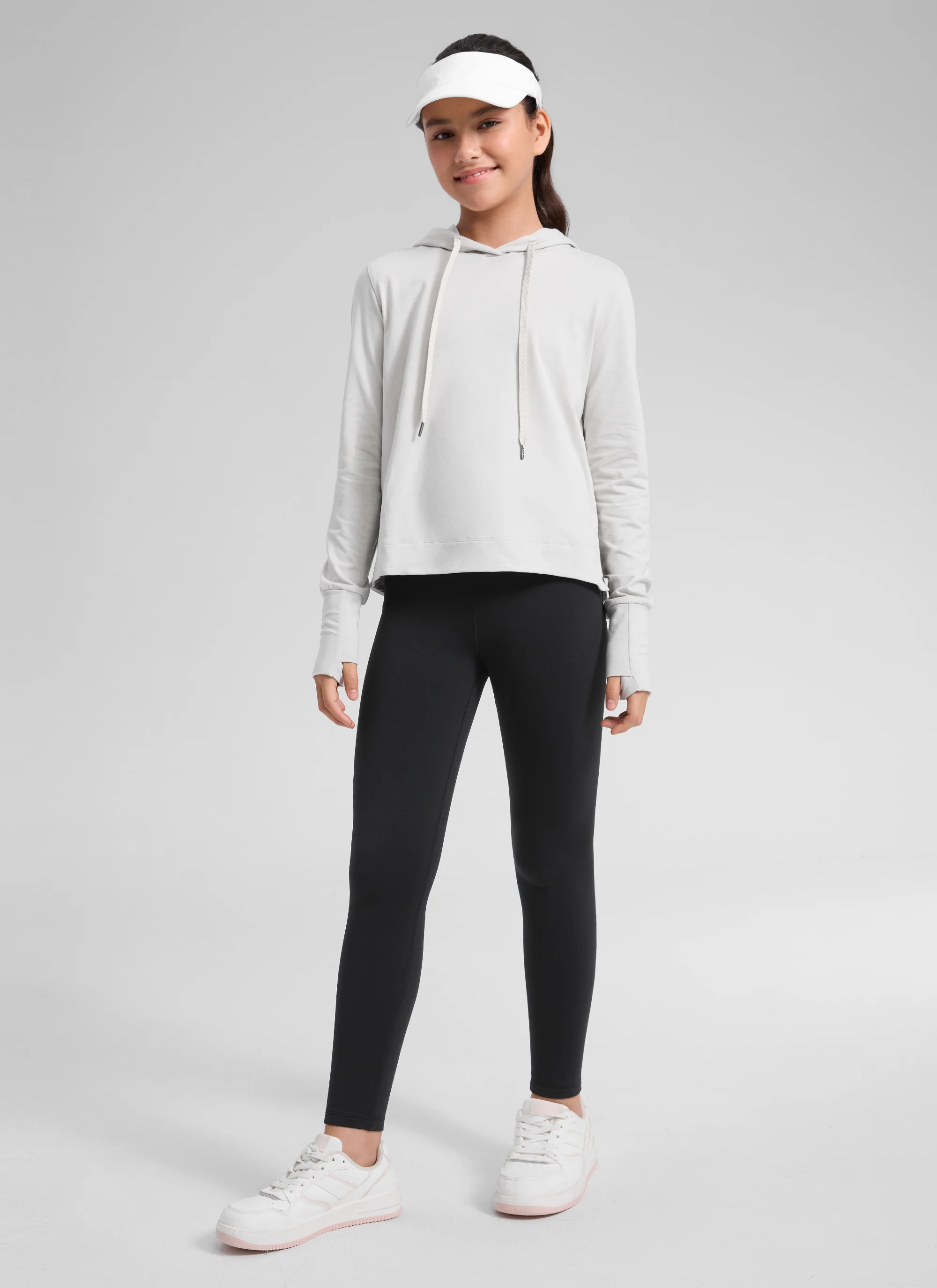 Girls Matte Thermal Fleece Lined Legging - Image 10