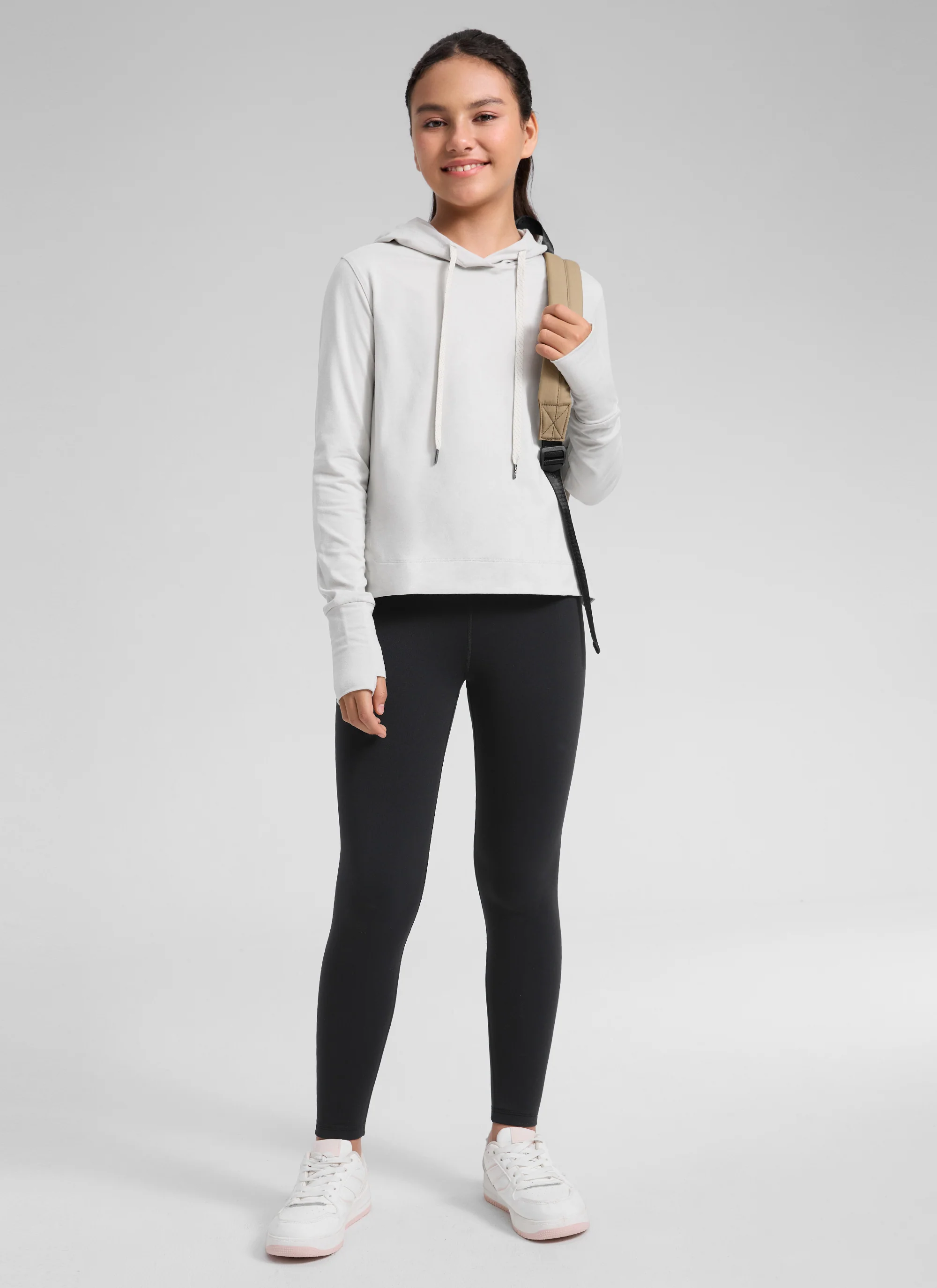 Girls Matte Thermal Fleece Lined Legging - Image 11