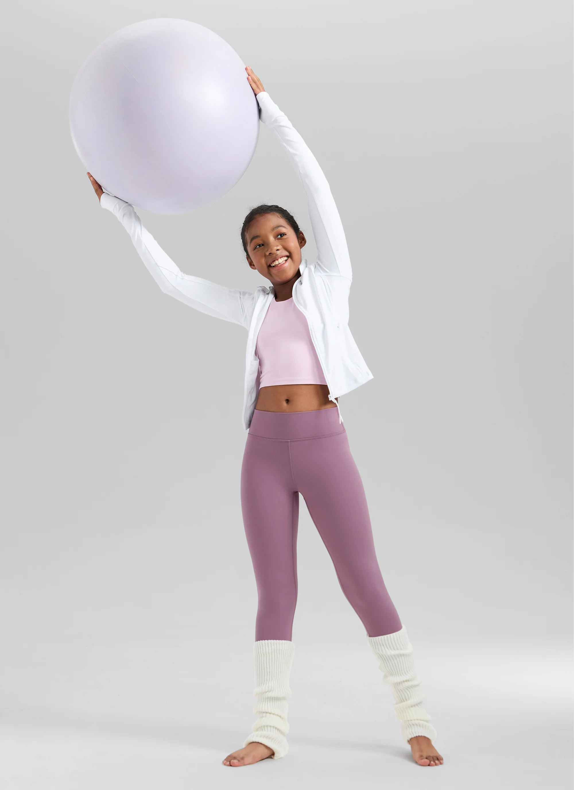 Girls Matte Thermal Fleece Lined Legging - Image 30