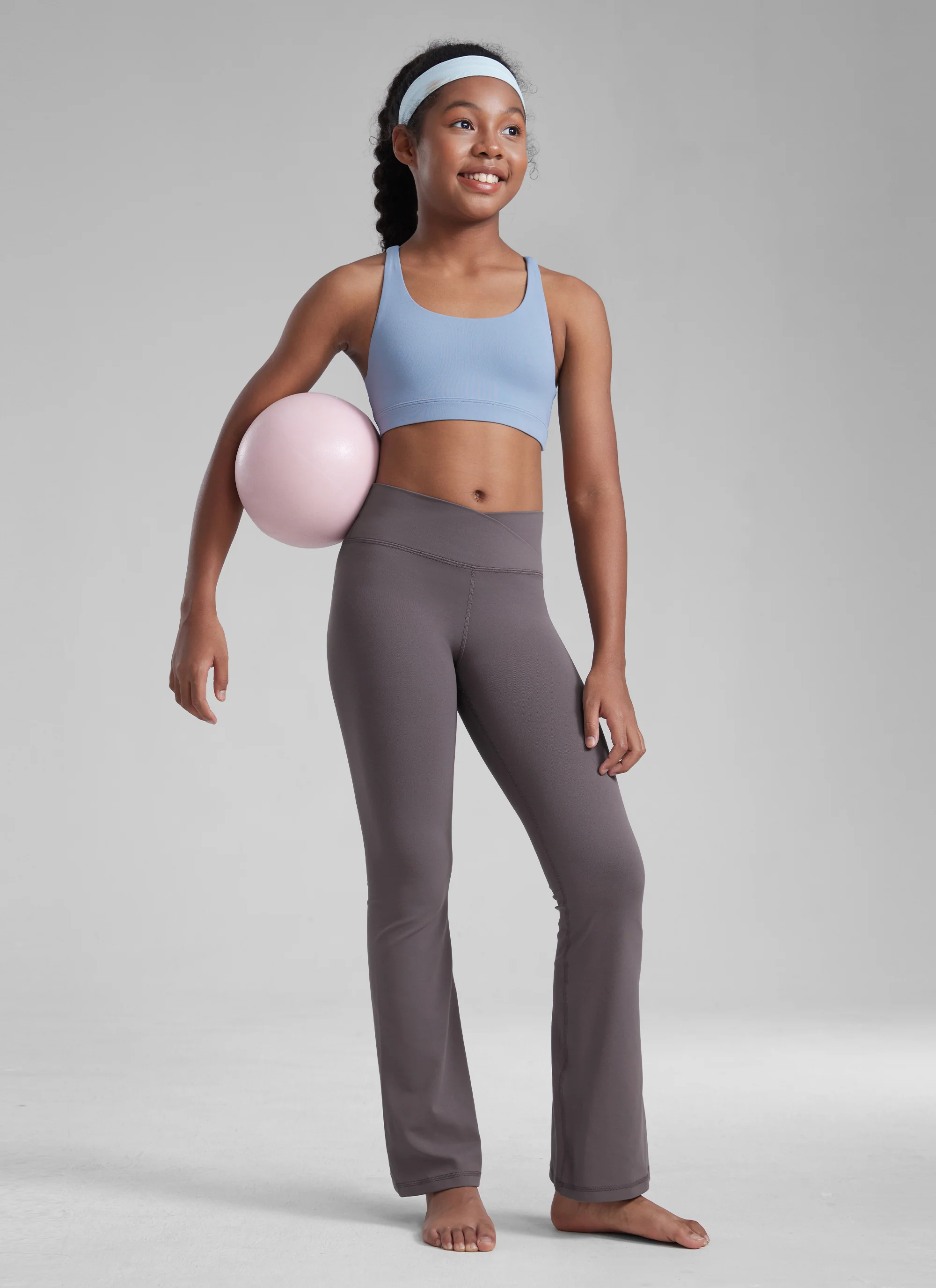 Butterluxe Girls Crossover Flare Leggings - Image 16