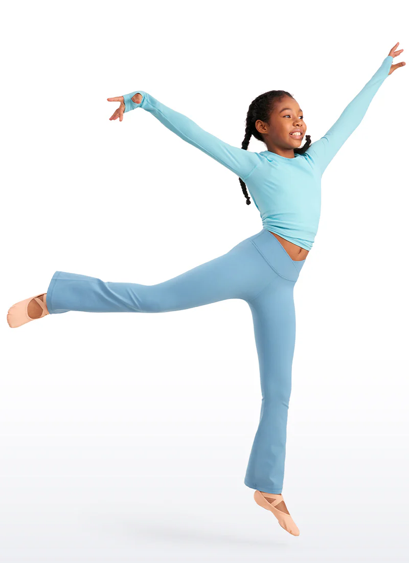 Butterluxe Girls Crossover Flare Leggings - Image 19