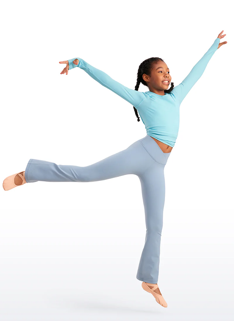 Butterluxe Girls Crossover Flare Leggings - Image 3