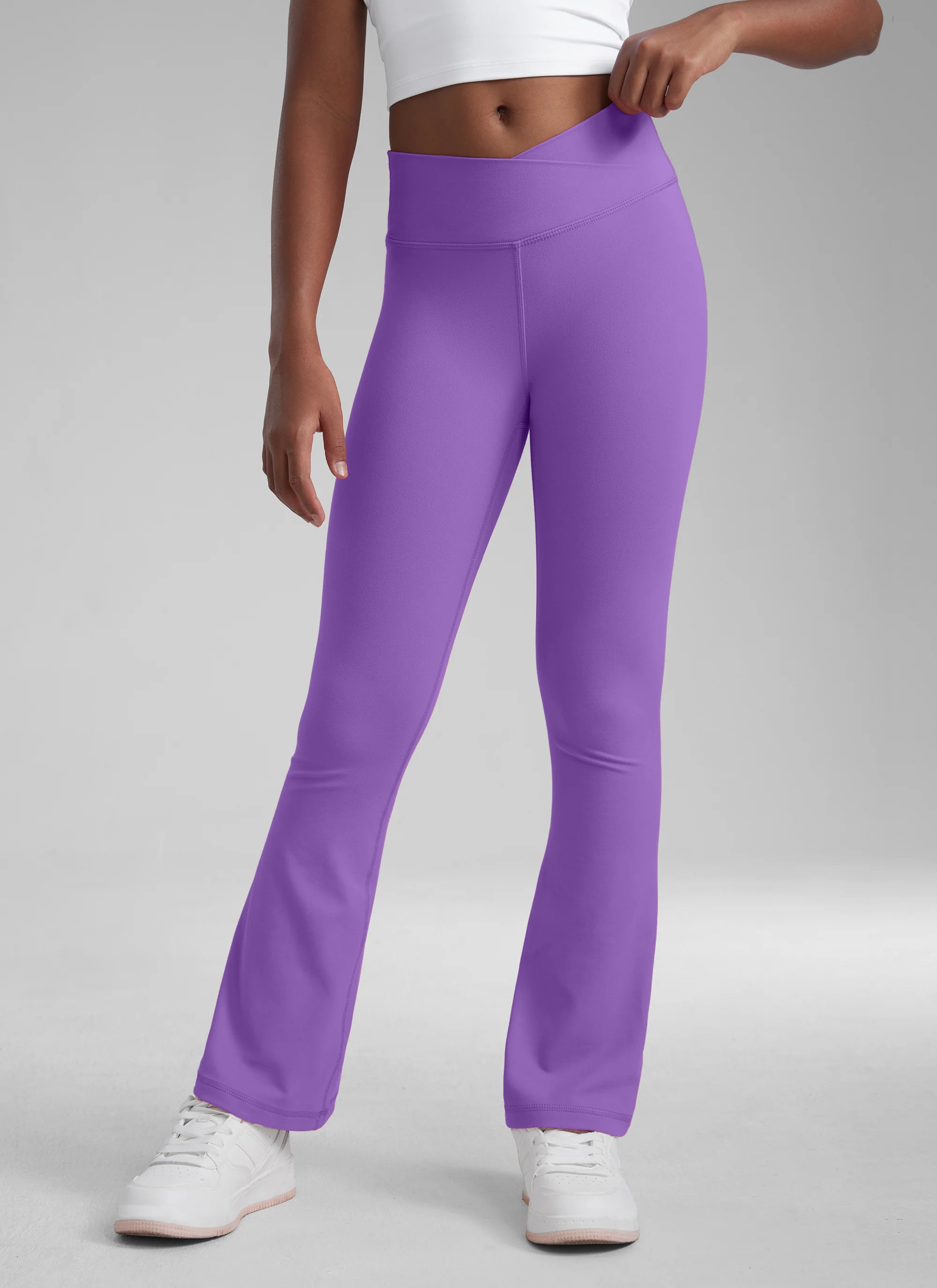 Butterluxe Girls Crossover Flare Leggings - Image 35