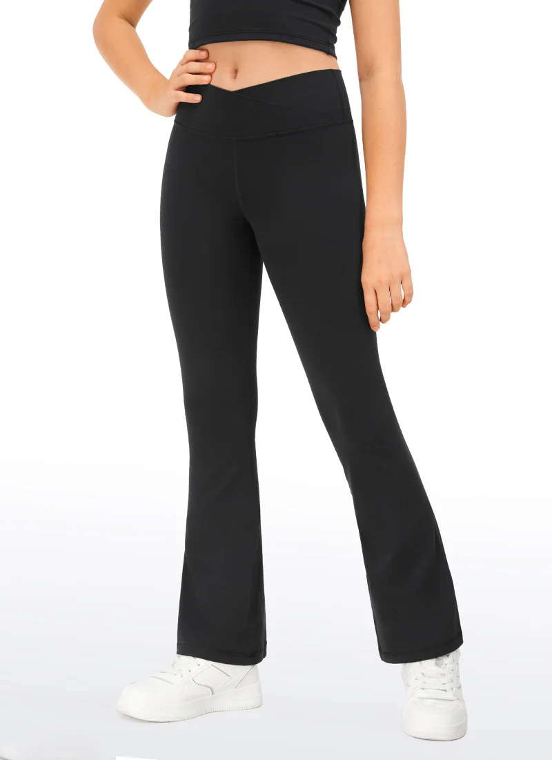 Butterluxe Girls Crossover Flare Leggings - Image 5