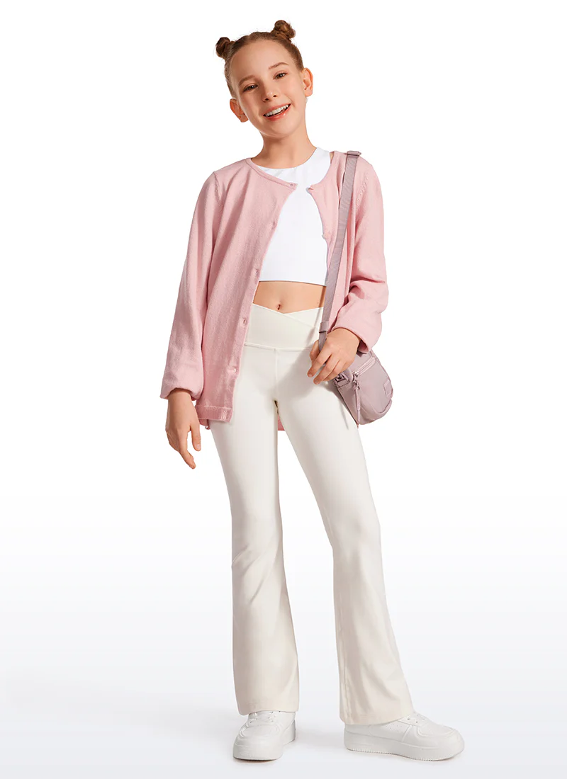 Butterluxe Girls Crossover Flare Leggings - Image 7