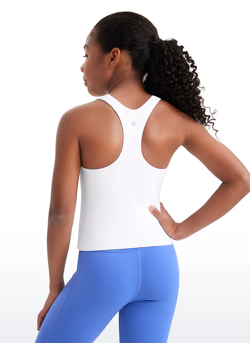 Butterluxe Girls Double Lined Racerback Tank Tops Waist Length - Image 10