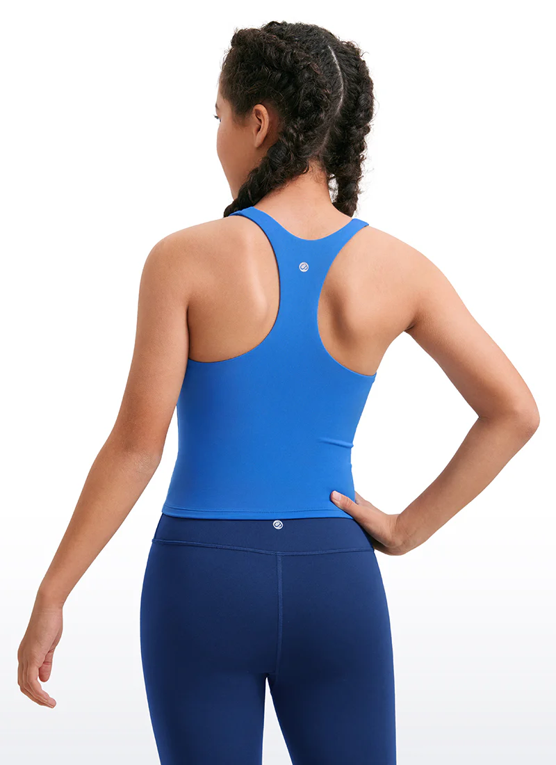 Butterluxe Girls Double Lined Racerback Tank Tops Waist Length - Image 22