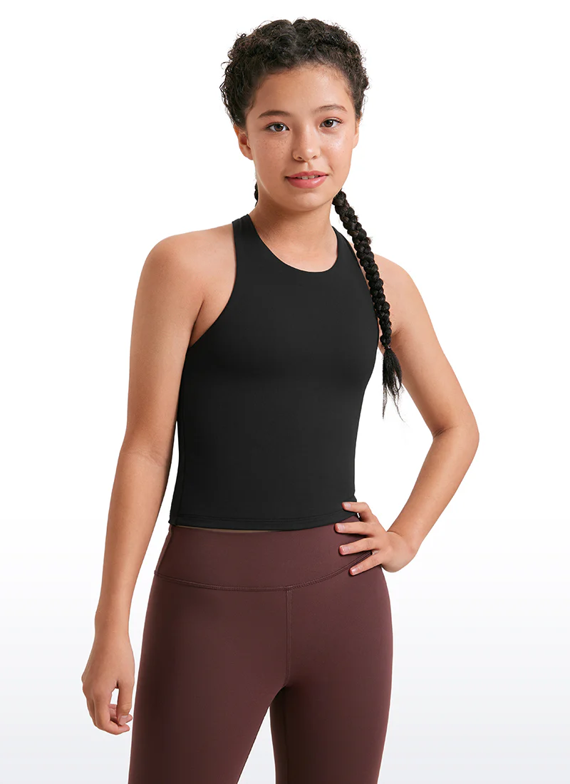 Butterluxe Girls Double Lined Racerback Tank Tops Waist Length - Image 5