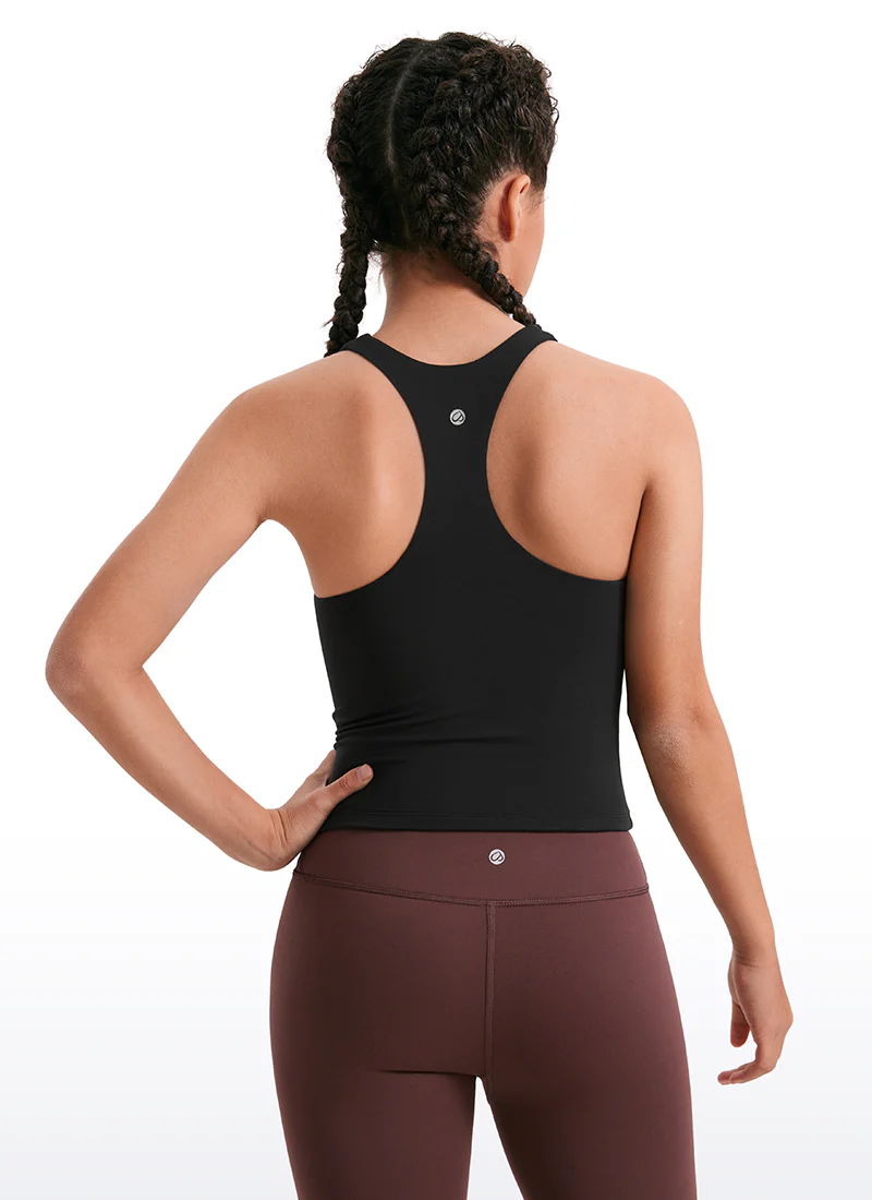 Butterluxe Girls Double Lined Racerback Tank Tops Waist Length - Image 6