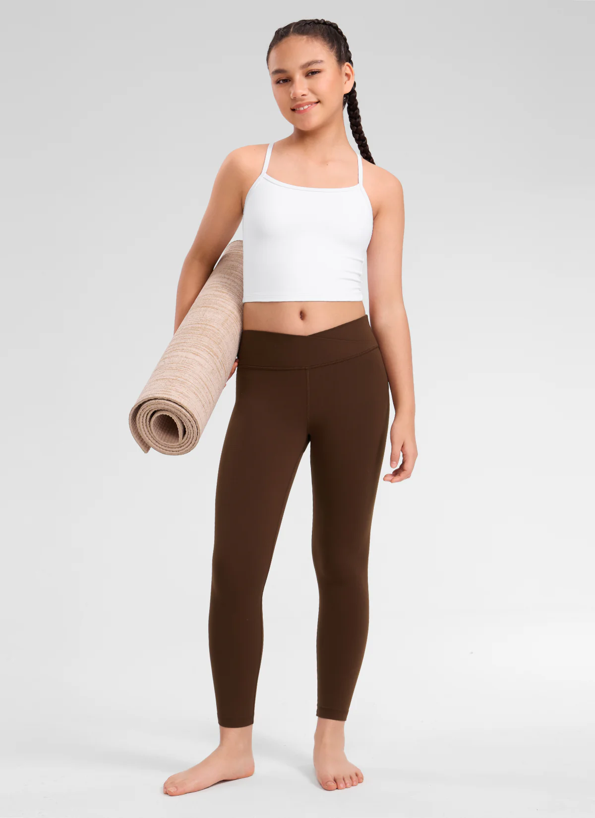 Butterluxe Girls Active Leggings - V Cross Waist - Image 13